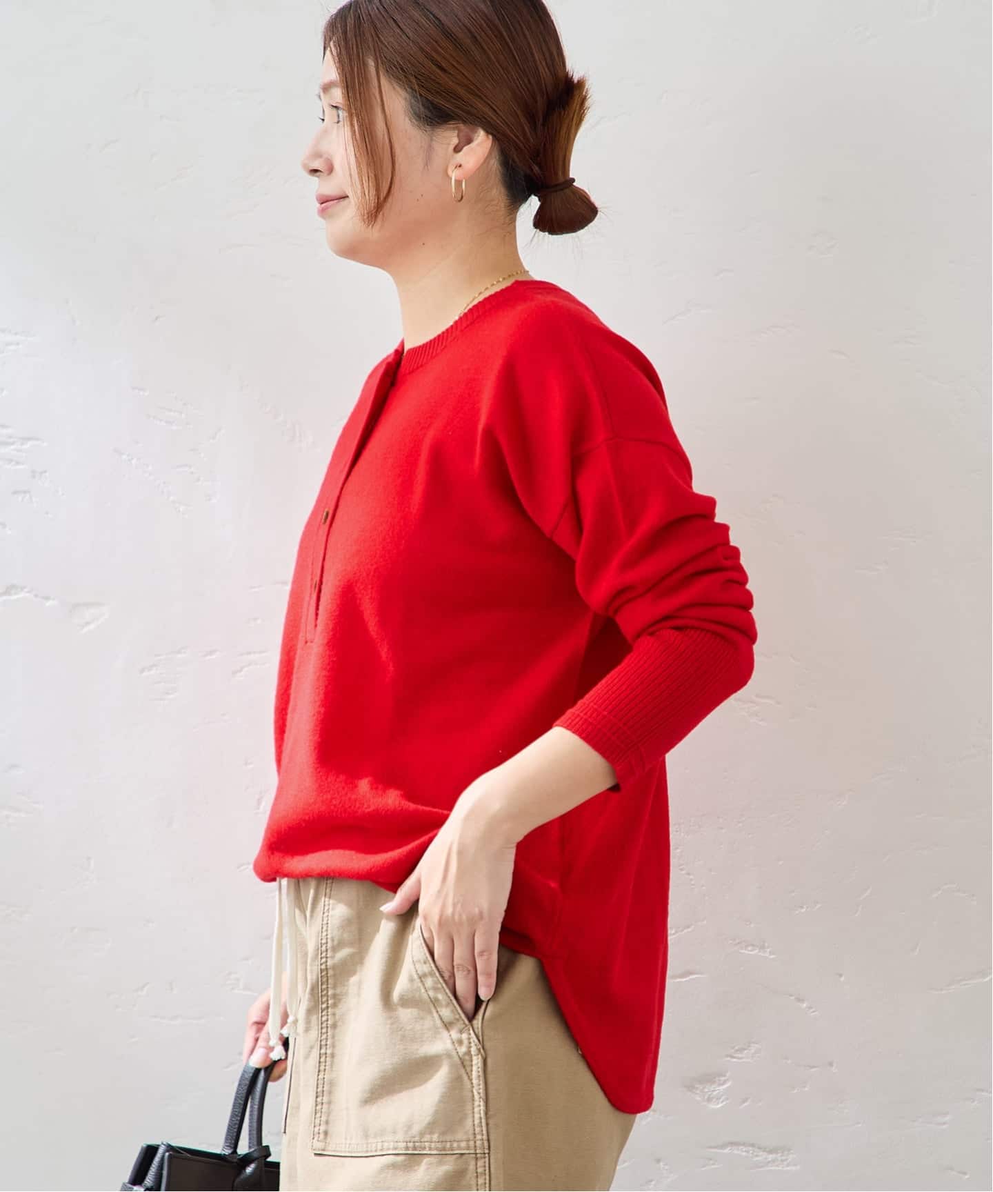 ウールカシミヤMIX 2WAYヘンリー（ニット／セーター）｜JOURNAL