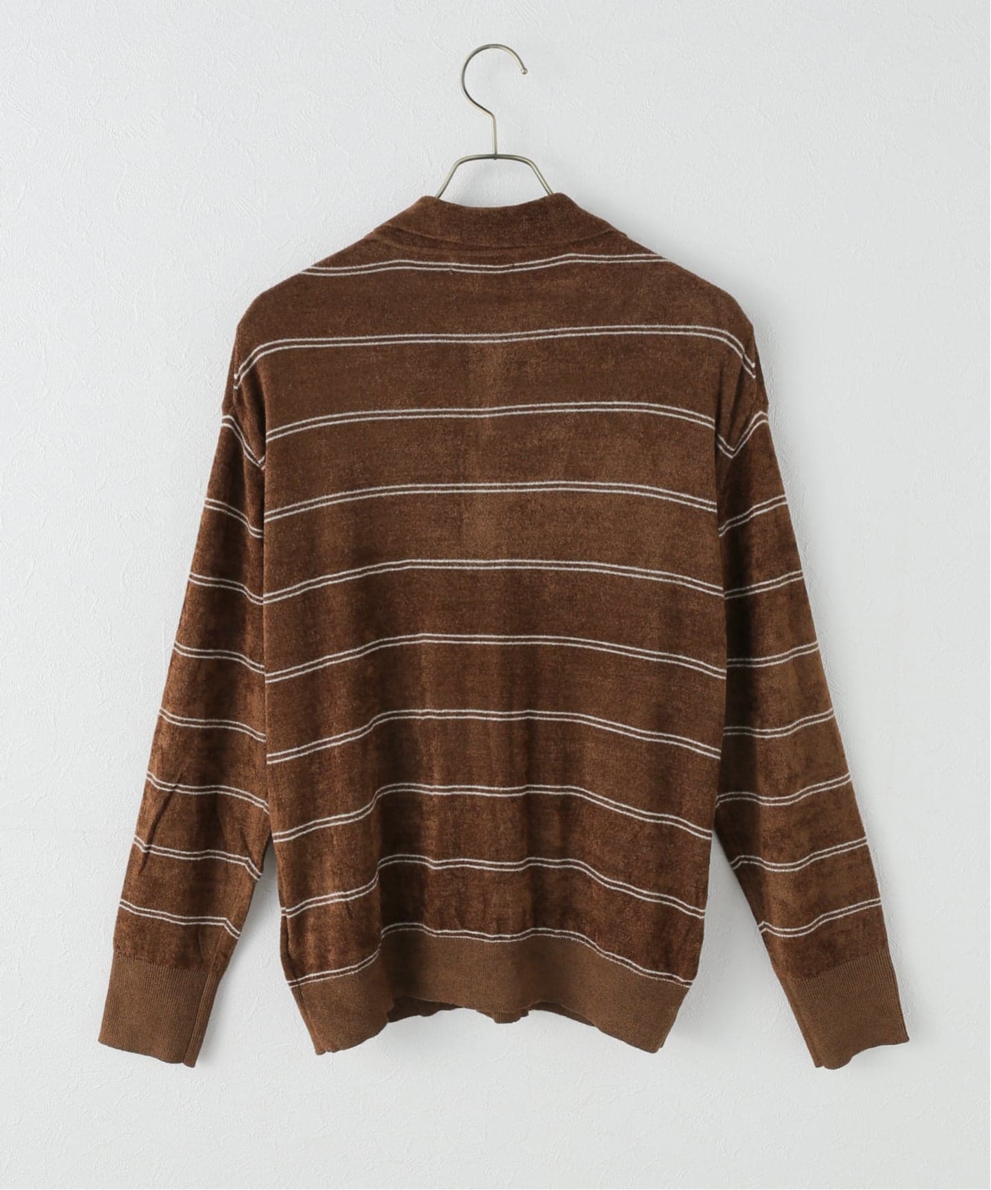 ベロアニットロングスリーブポロシャツ（ニット／セーター）｜JOURNAL