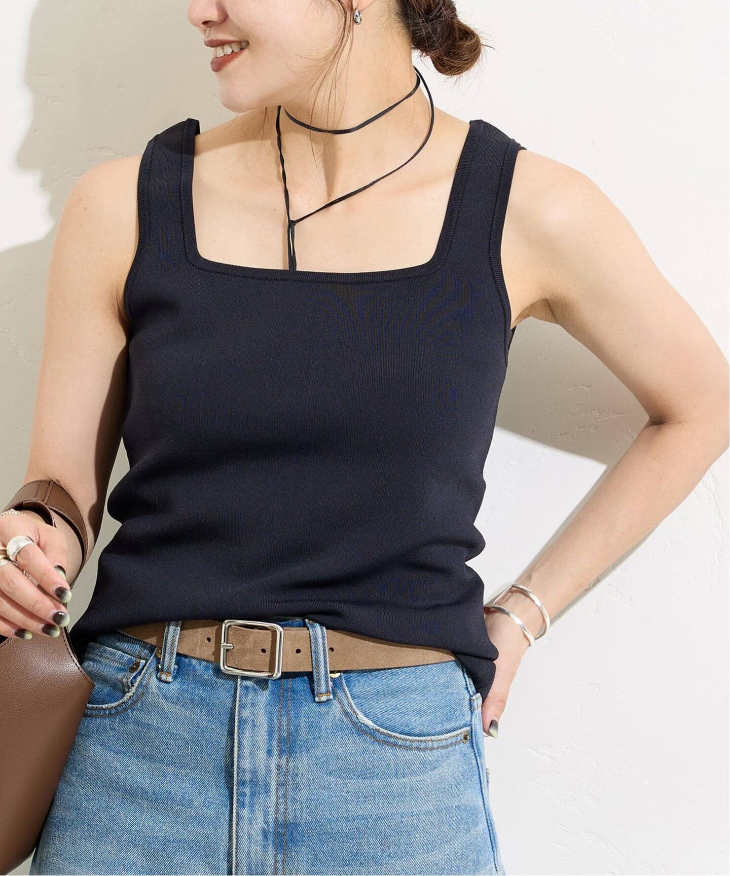 追加3》スクエアネックニットタンク（タンクトップ）｜JOURNAL