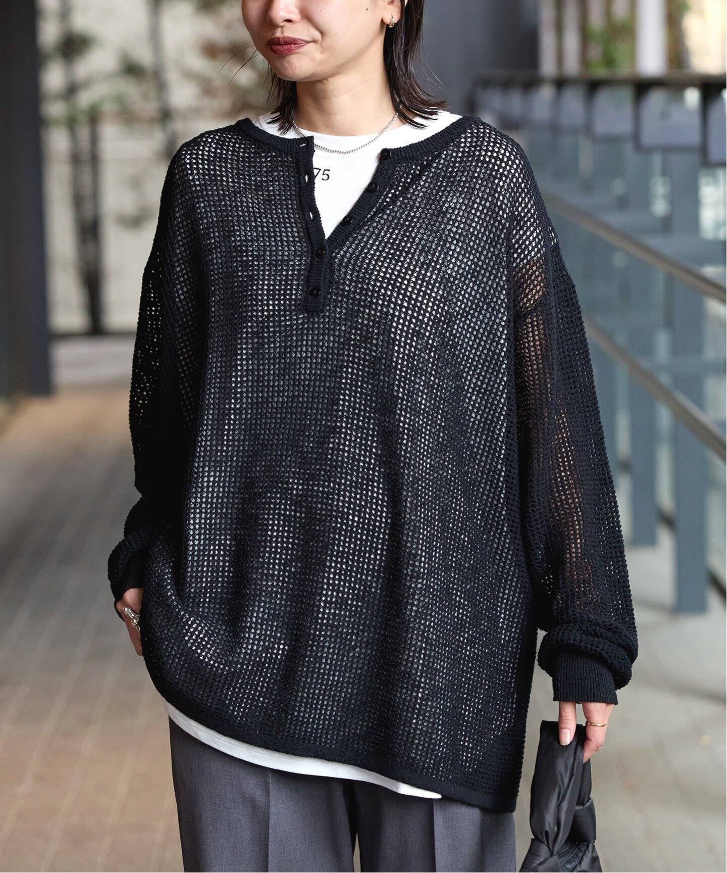 追加》ヘンリーメッシュニット（ニット／セーター）｜JOURNAL STANDARD