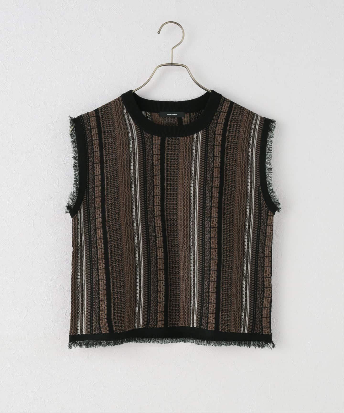 Line JQ フリンジノースリーブニット（ベスト）｜JOURNAL STANDARD