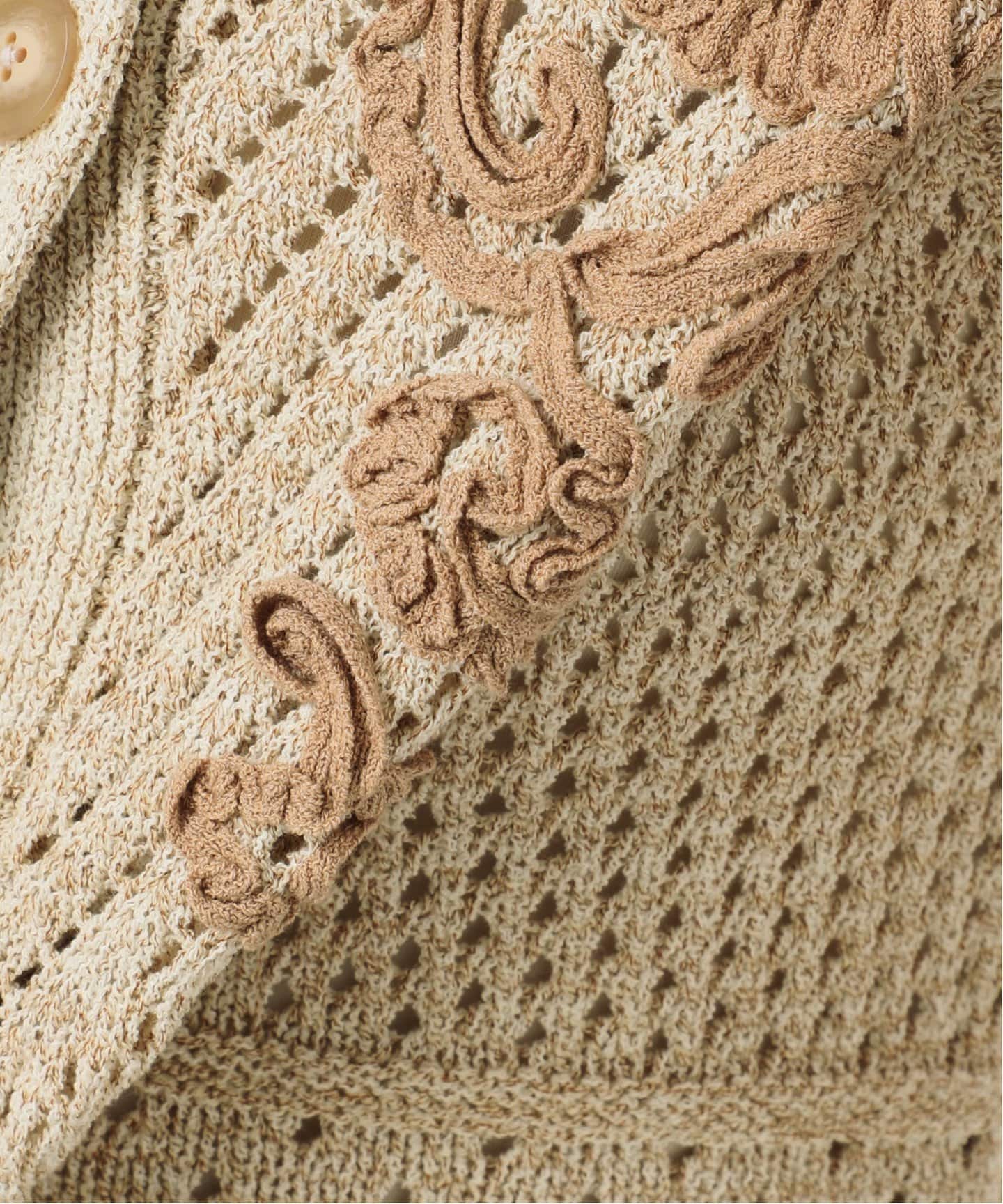 Flower Embroidered KNカーディガン（ベスト）｜JOURNAL