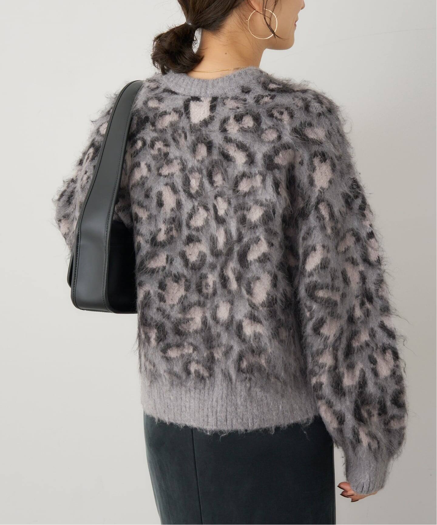 レオパードシャギーニットカーディガン（ニット／セーター）｜JOURNAL