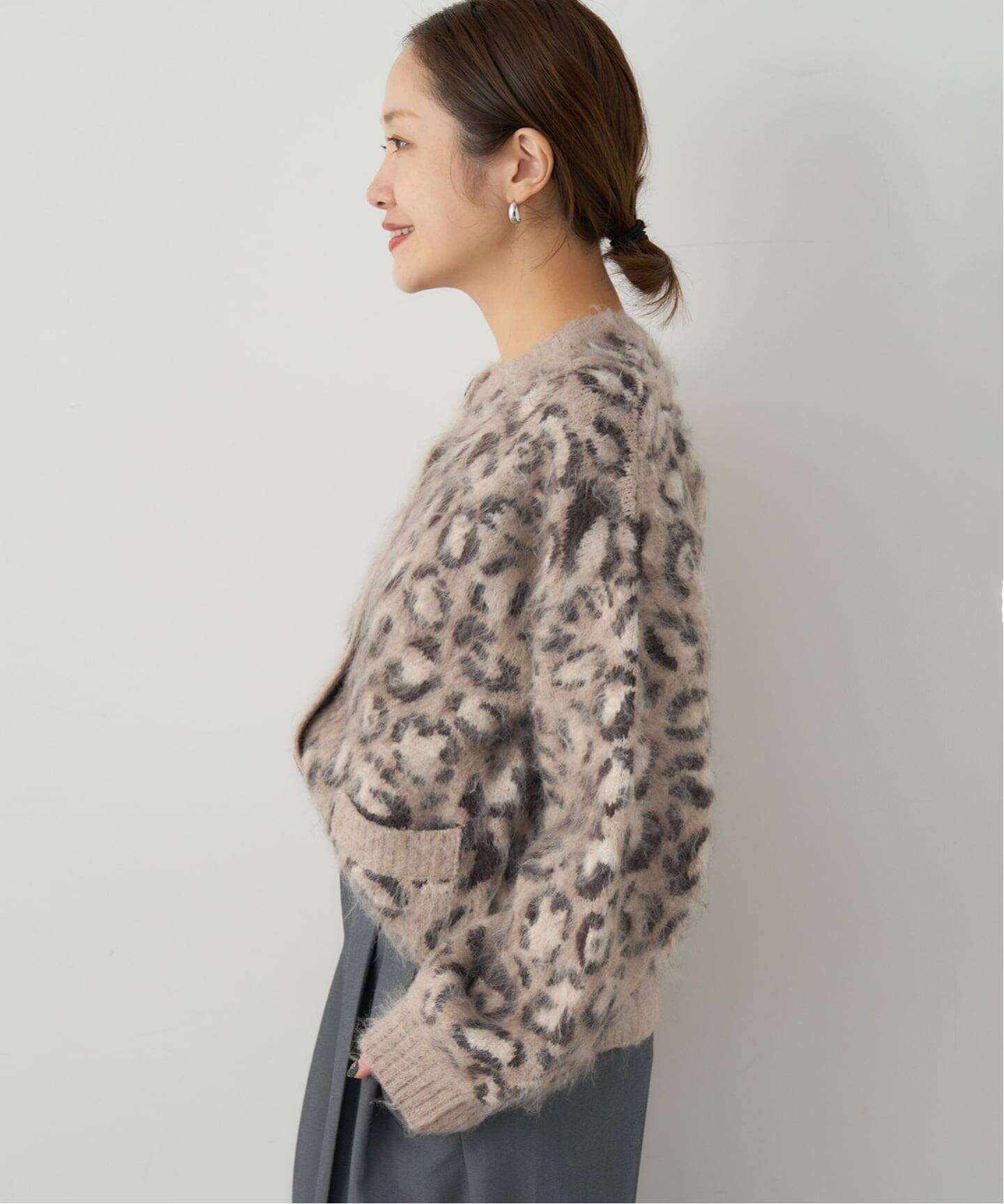 レオパードシャギーニットカーディガン（ニット／セーター）｜JOURNAL
