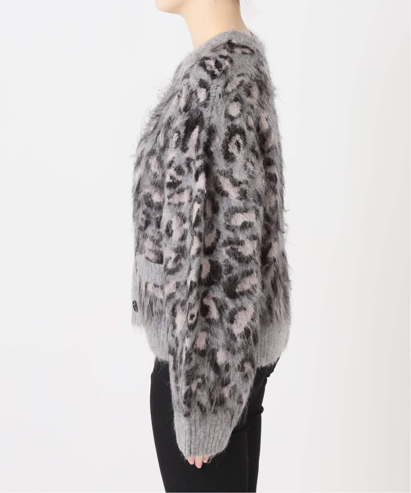 レオパードシャギーニットカーディガン（ニット／セーター）｜JOURNAL