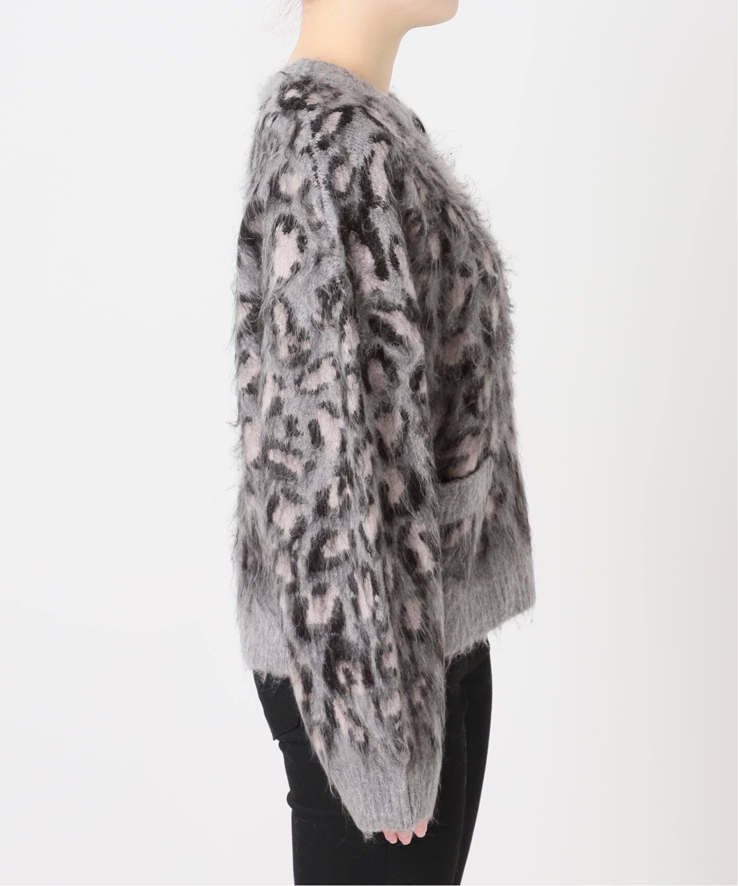 レオパードシャギーニットカーディガン（ニット／セーター）｜JOURNAL