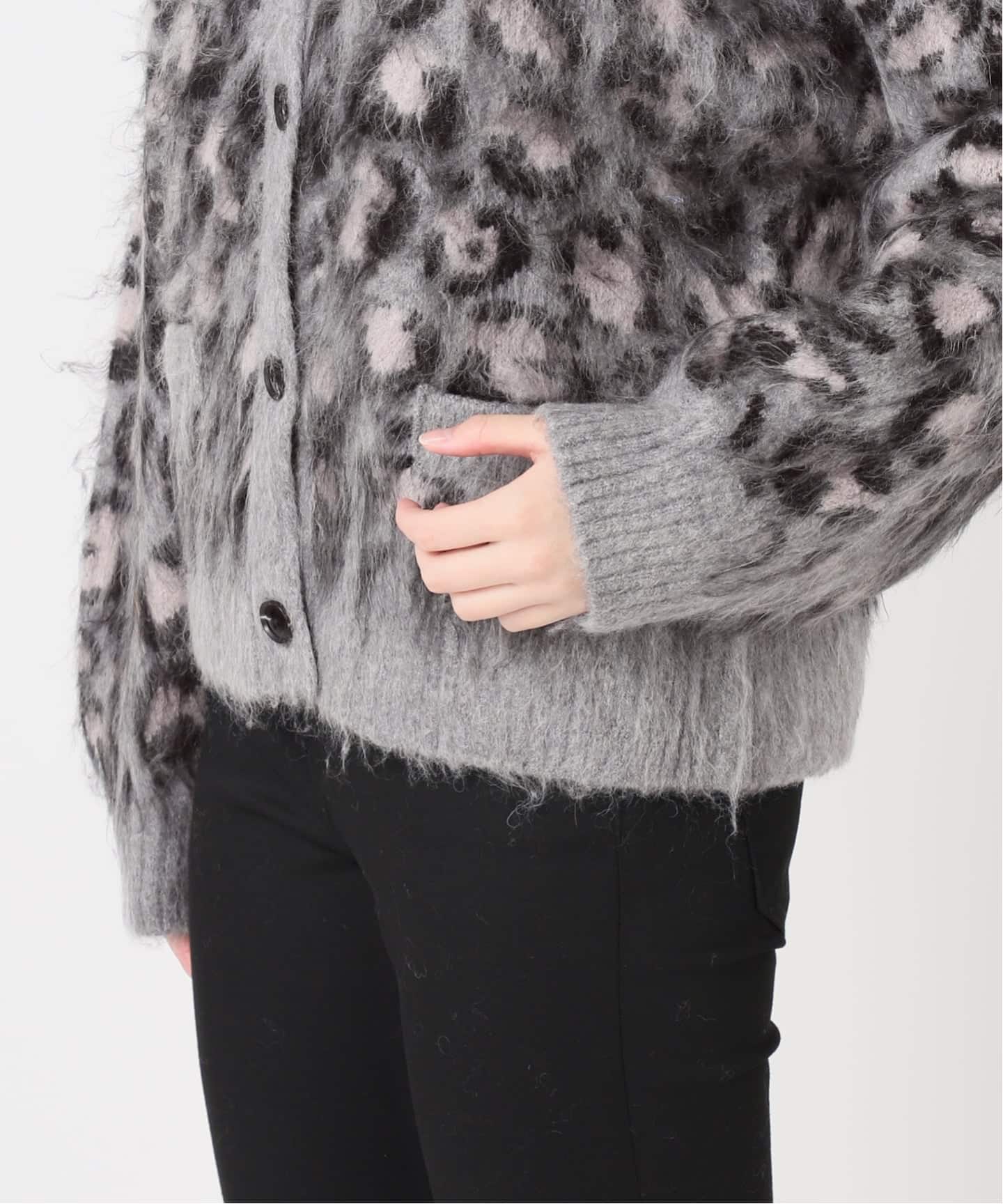 レオパードシャギーニットカーディガン（ニット／セーター）｜JOURNAL