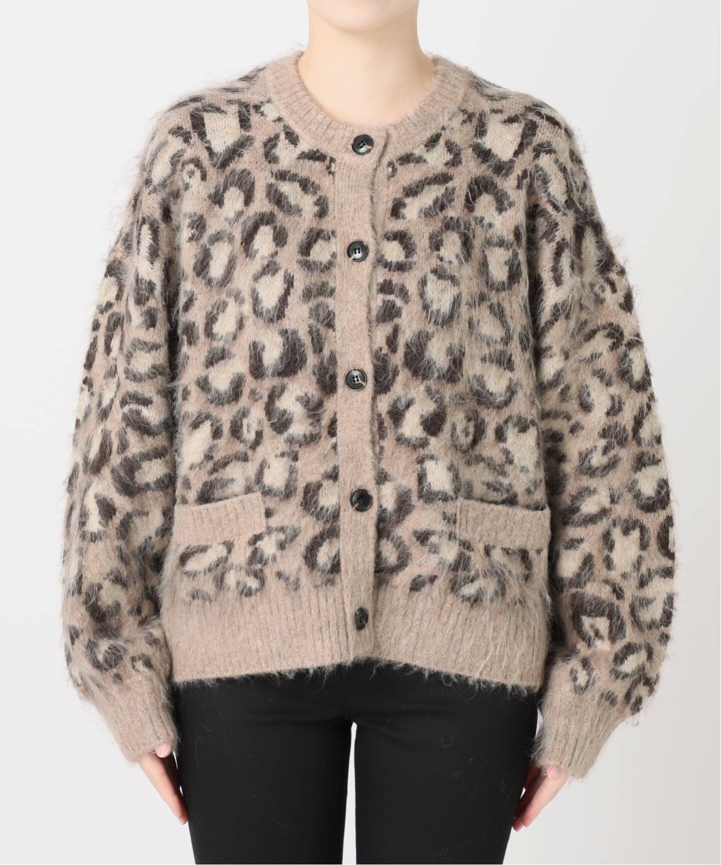 レオパードシャギーニットカーディガン（ニット／セーター）｜JOURNAL