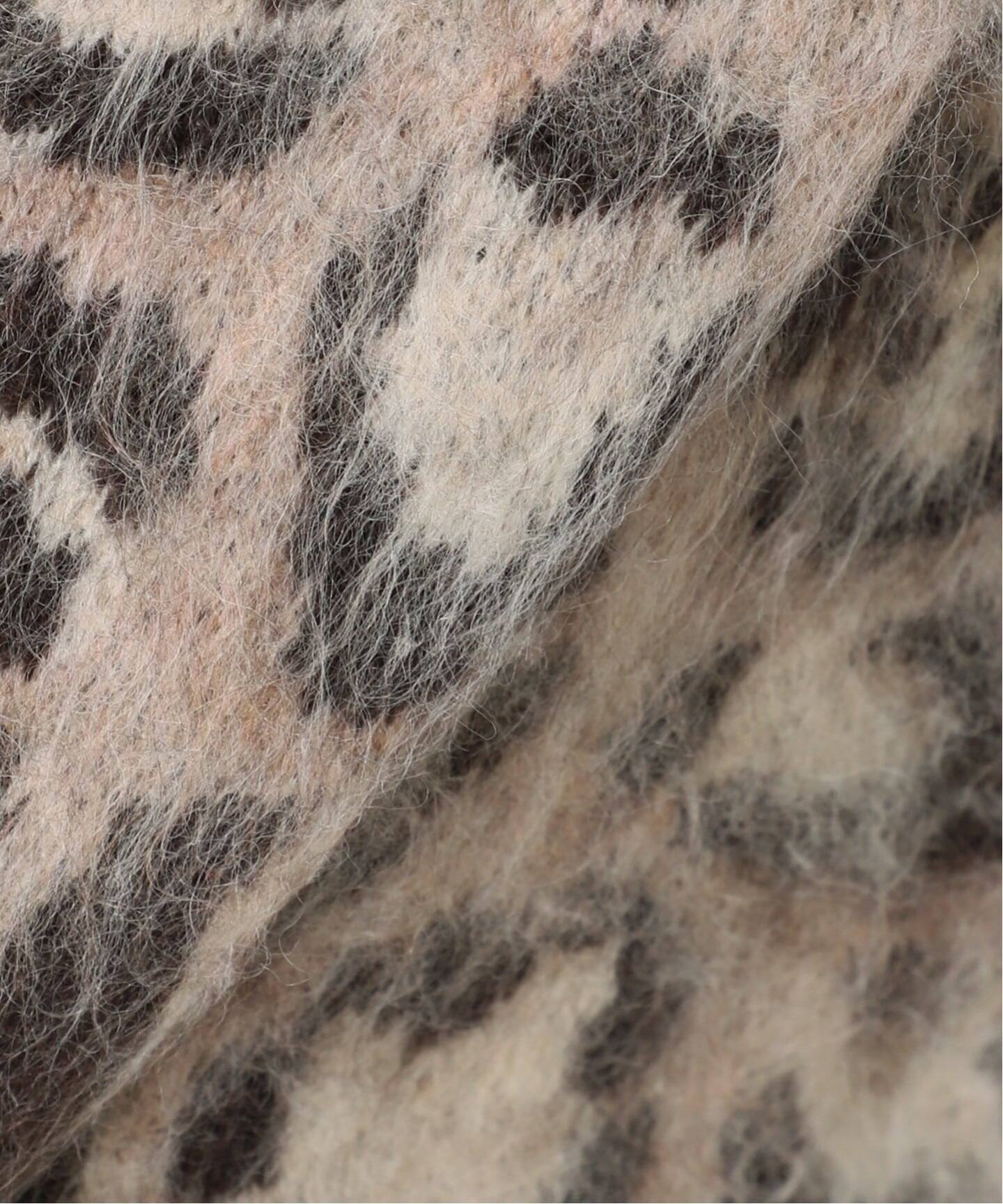 レオパードシャギーニットカーディガン（ニット／セーター）｜JOURNAL