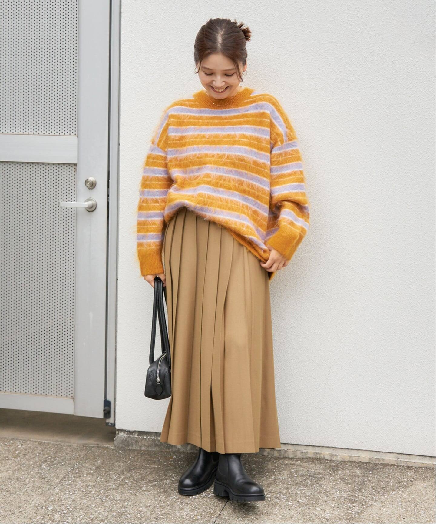 ジャーナルスタンダード 25AW マルチボーダーシャギーニット セーター 長袖 マルチボーダーシャギーニット（ニット／セーター）｜JOURNAL STANDARD