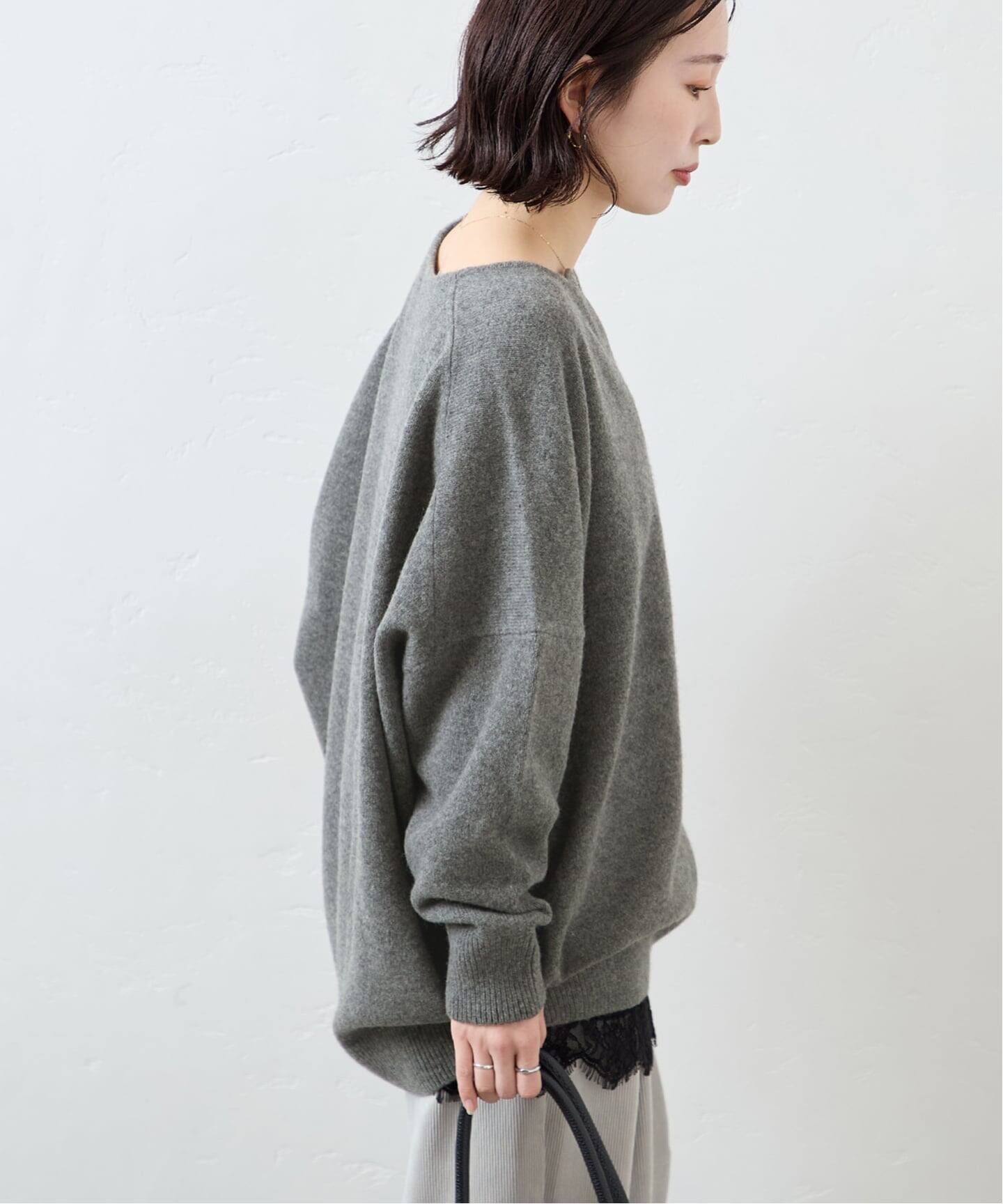 WEB限定追加》MUSIC カフタンプルオーバー（ニット／セーター