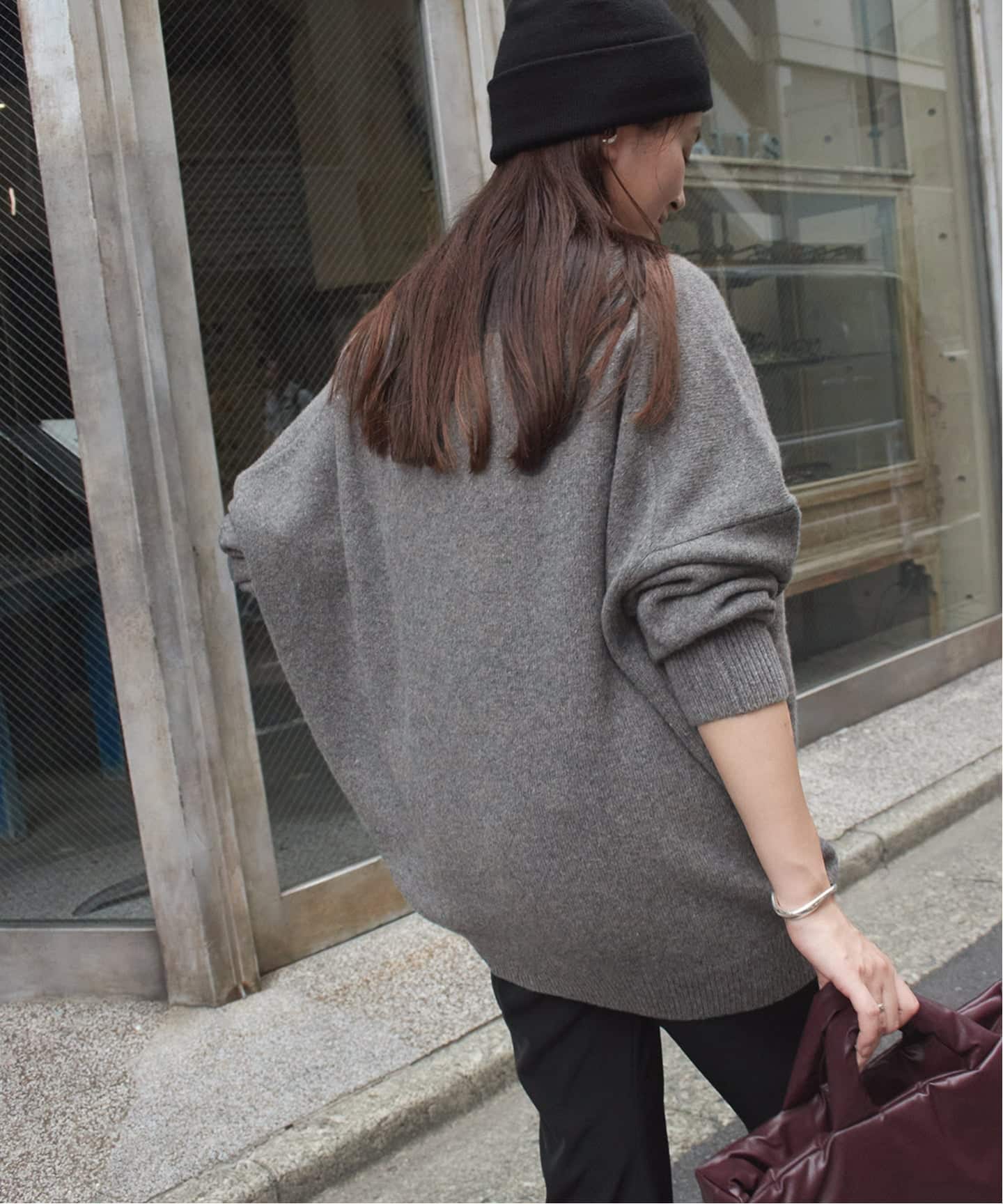 WEB限定追加》MUSIC カフタンプルオーバー（ニット／セーター