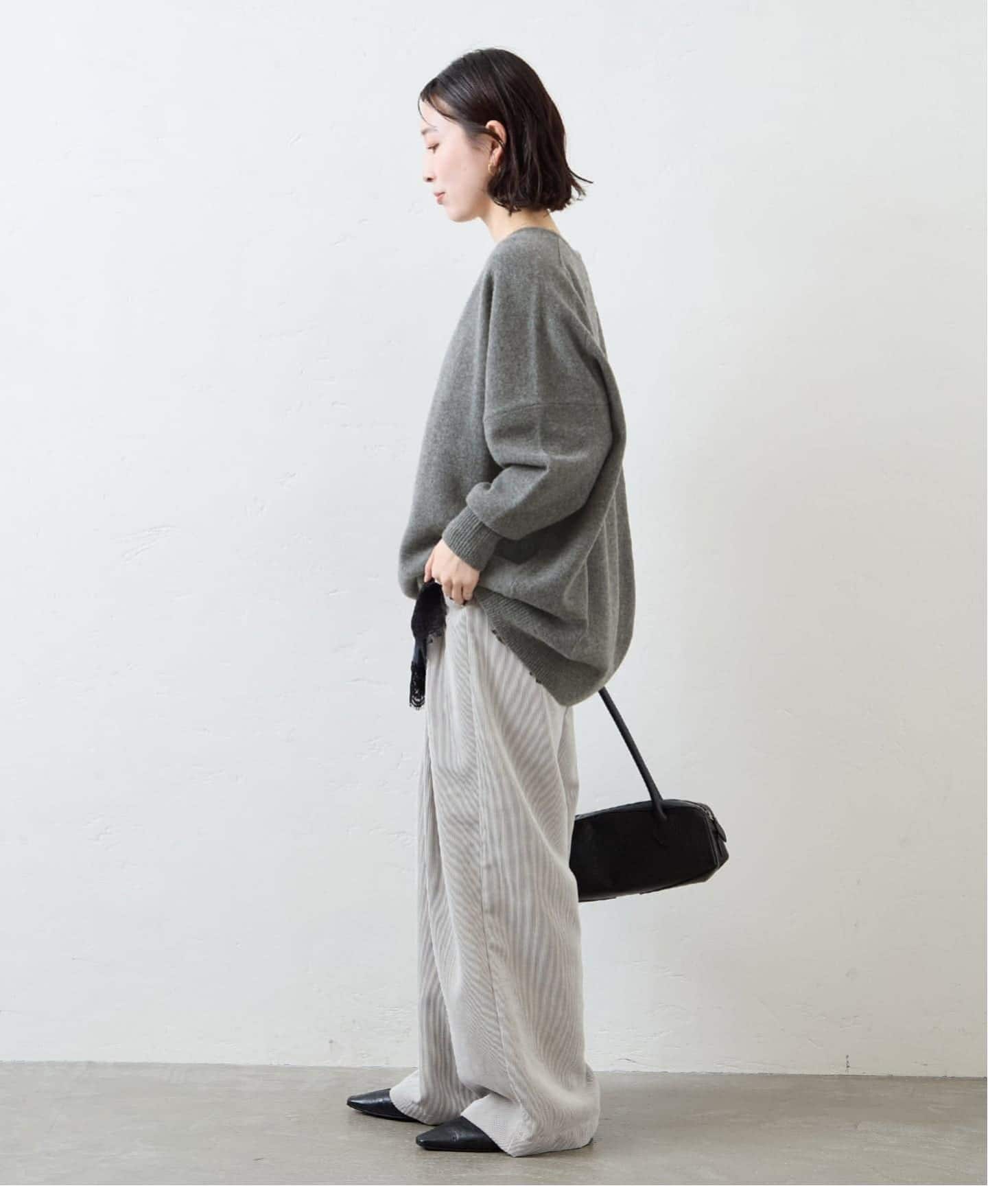 WEB限定追加3》MUSIC カフタンプルオーバー（ニット／セーター