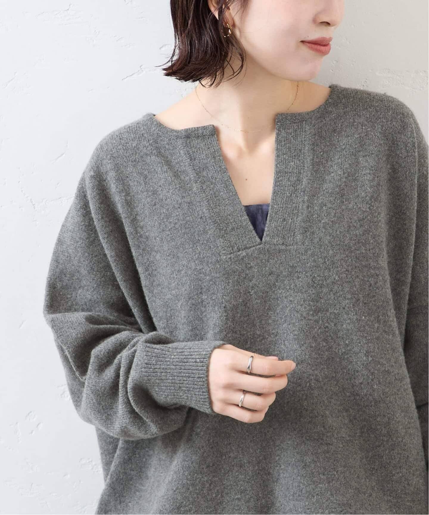 WEB限定追加3》MUSIC カフタンプルオーバー（ニット／セーター