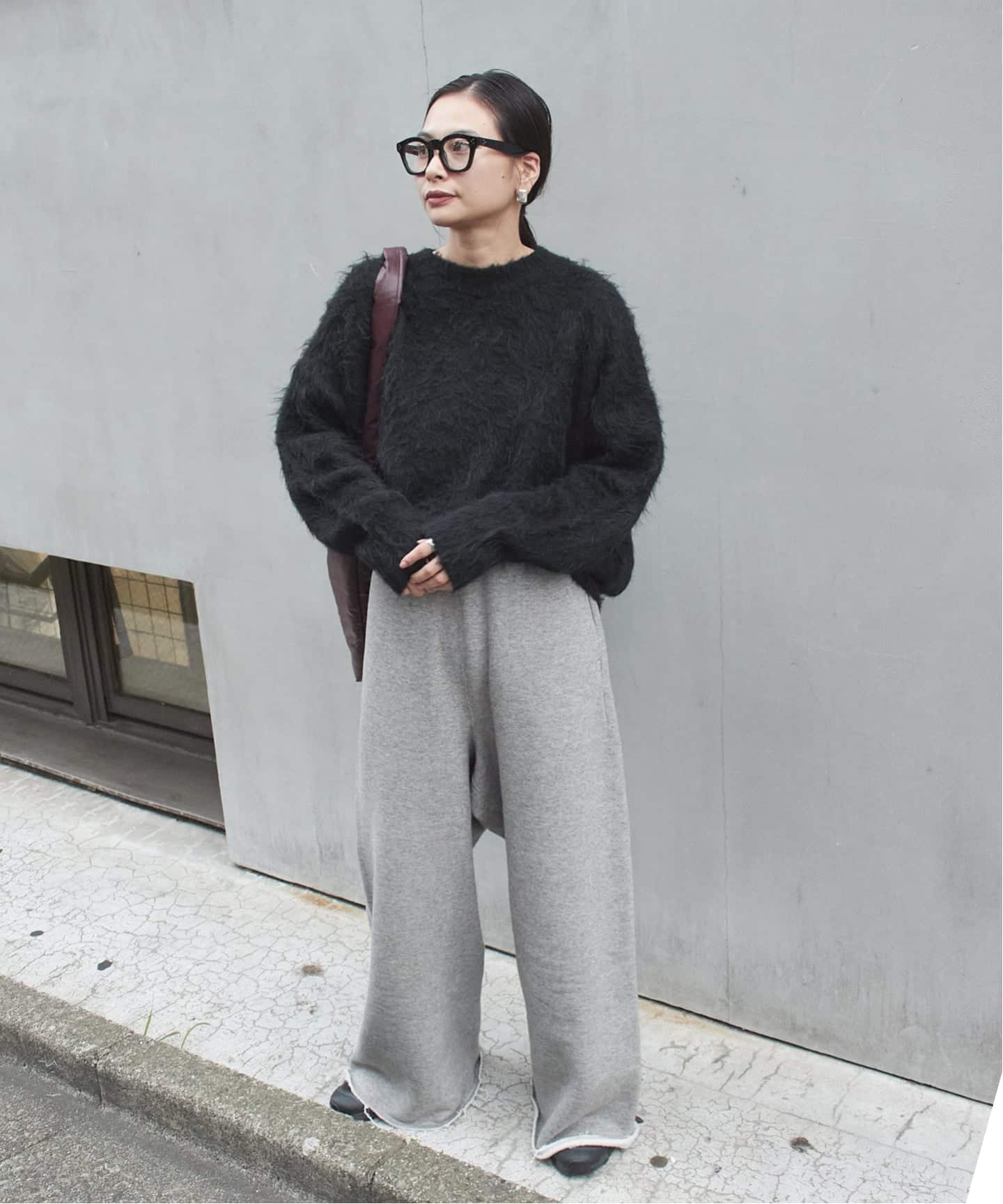 24AW ジャーナルスタンダード✨シャギークルーネックプルオーバー グレー 24AW ジャーナルスタンダード✨シャギークルーネックプルオーバー グレー