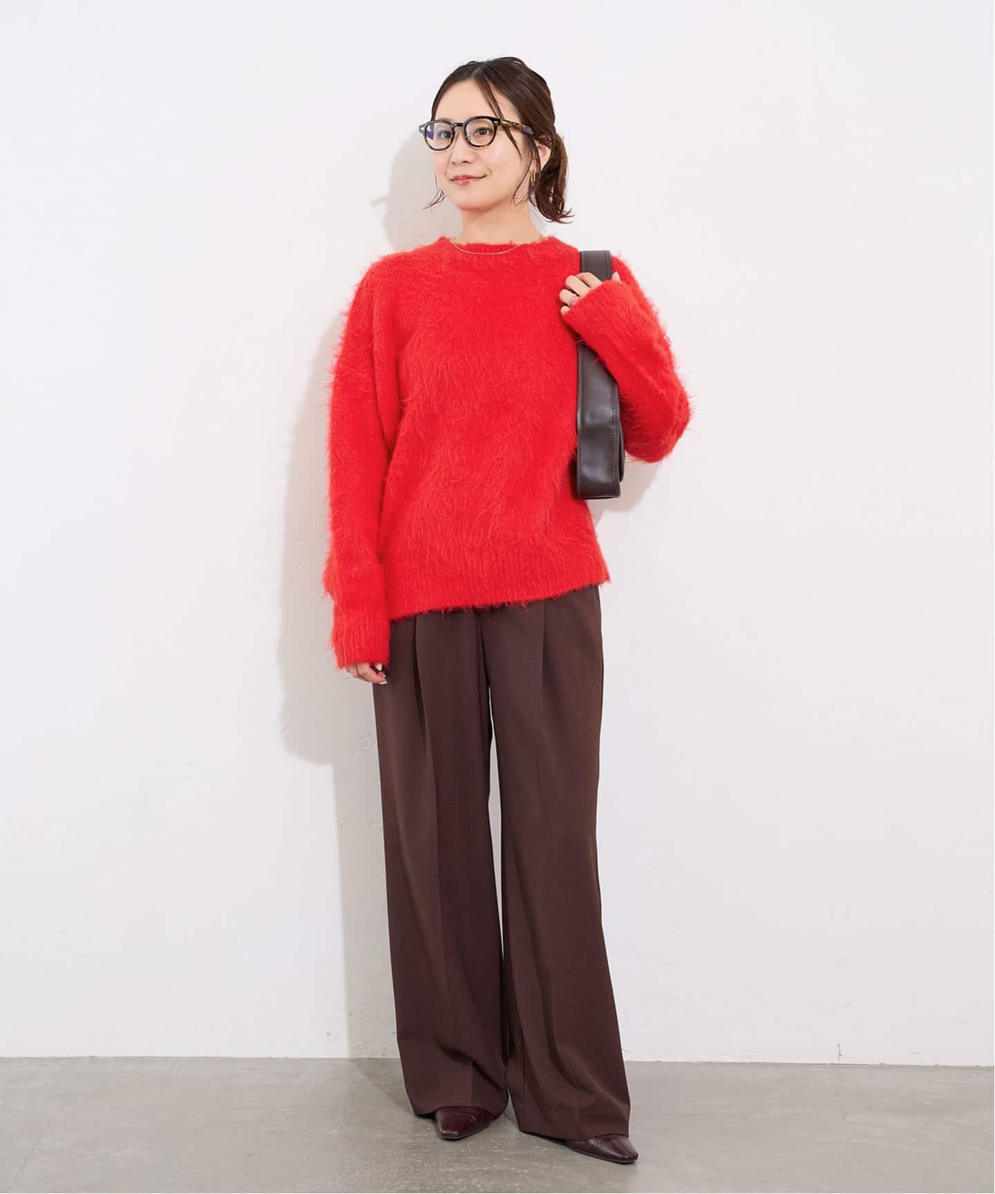 JOURNAL STANDARD シャギークルーネックセーター JOURNAL STANDARD（ジャーナルスタンダード） ニット セーター 「WEB