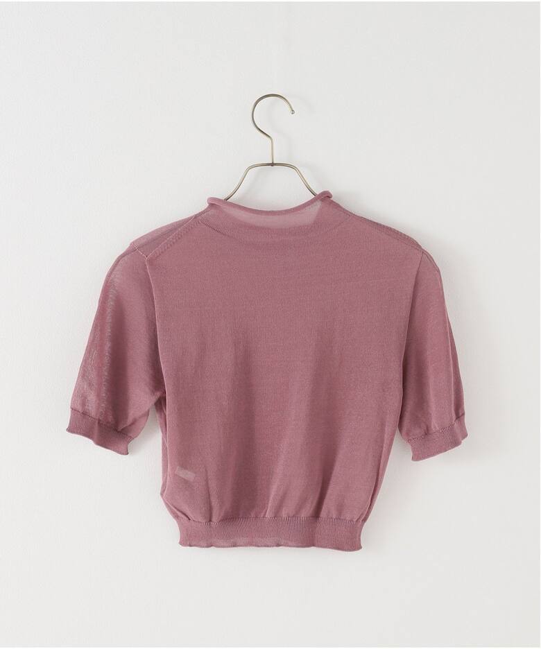 AMOMENTO / アモーメント】 SHEER CROPPED KNIT AM25SSW03KN（ニット 