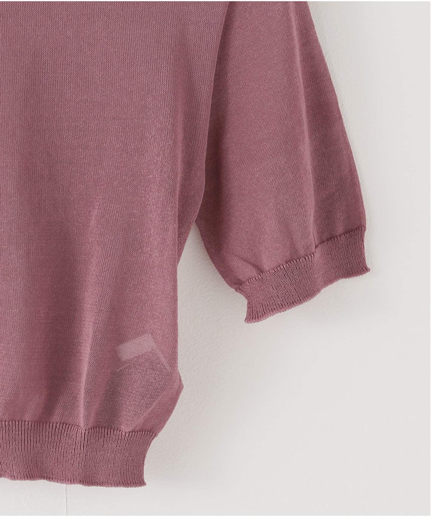 トップス AMOMENT sheer cropped knit AMOMENTO JP