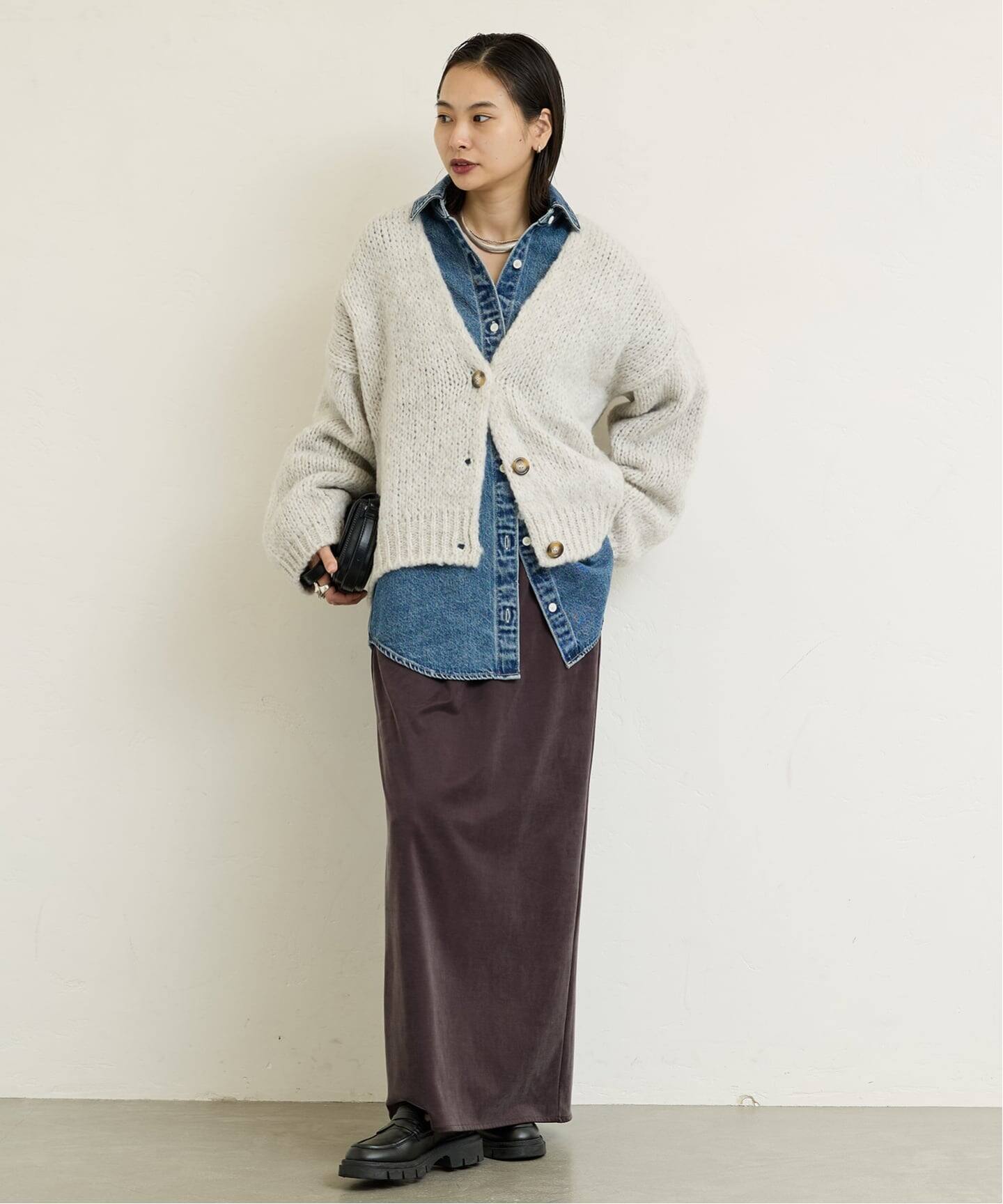 TRICOTS JEAN MARC/トリコットジーンマルク】ボタンツキカーデ
