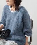 《予約》【TRICOTS JEAN MARC/トリコットジーンマルク】VネックシャギーPO