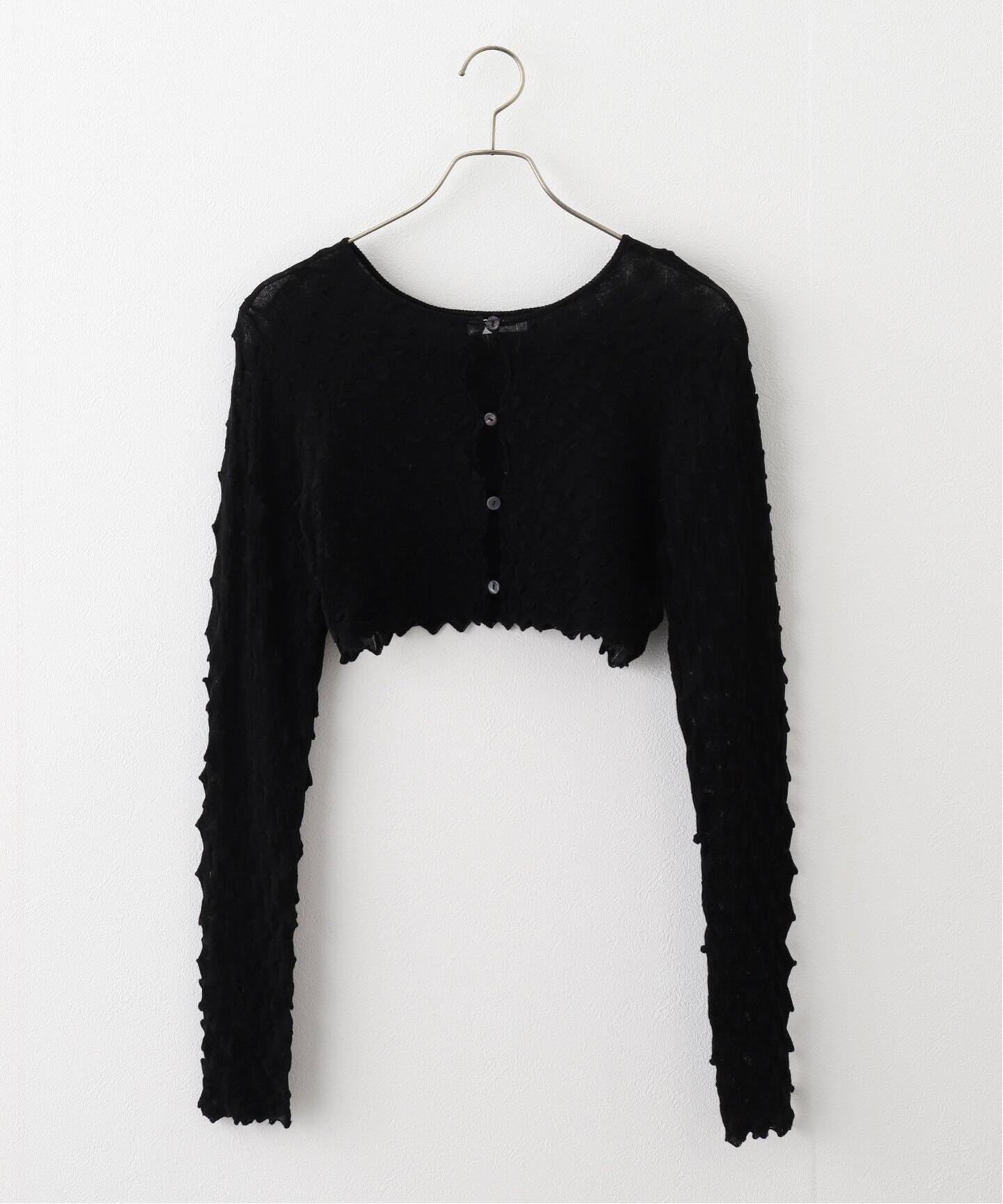 OPEN SESAME CLUB/オープン セサミ クラブ】 Ice cotton short cardig  