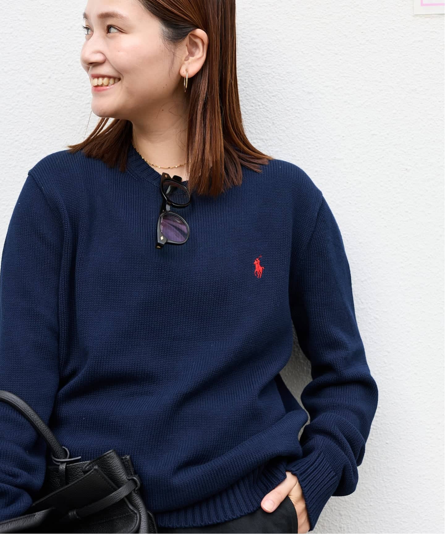 POLO RALPH LAUREN/ポロ ラルフ ローレン】COTTON KNIT PO（ニット