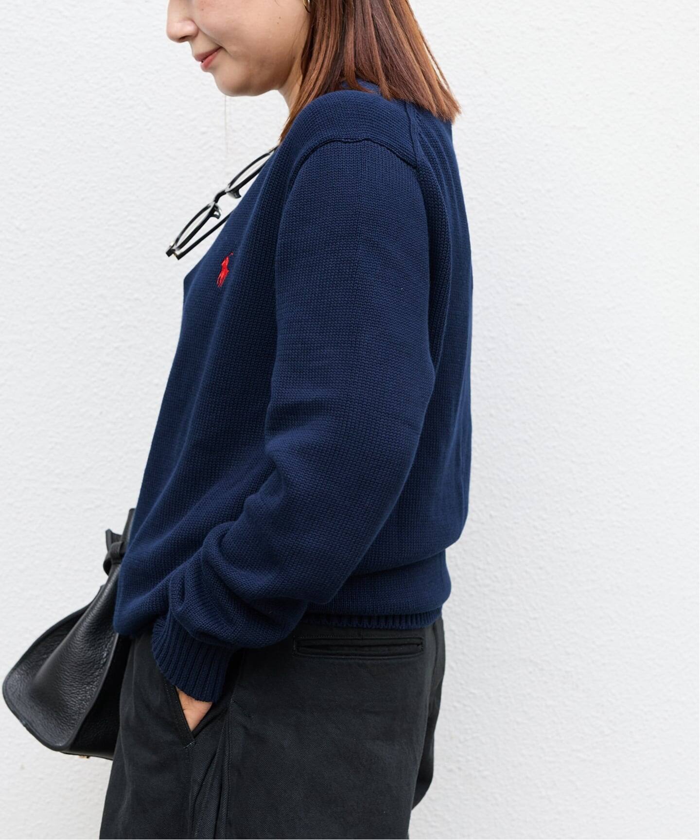 POLO RALPH LAUREN/ポロ ラルフ ローレン】COTTON KNIT PO（ニット