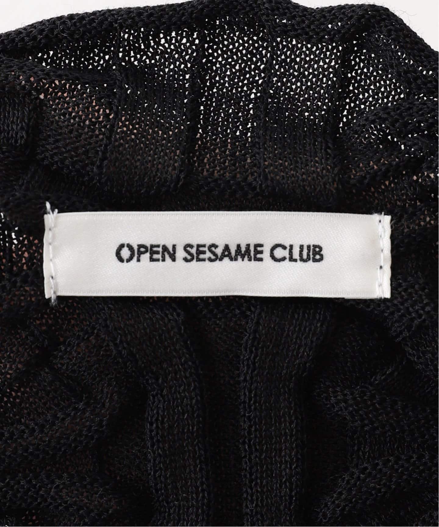 OPEN SESAME CLUB/オープン セサミ クラブ】 Lattice camisole