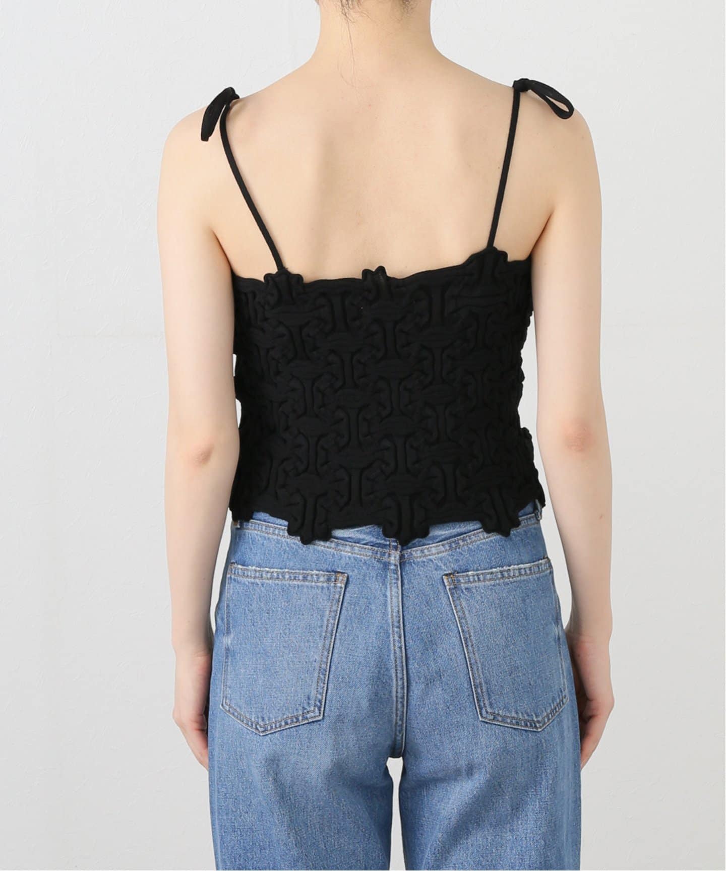 OPEN SESAME CLUB/オープン セサミ クラブ】 Lattice camisole