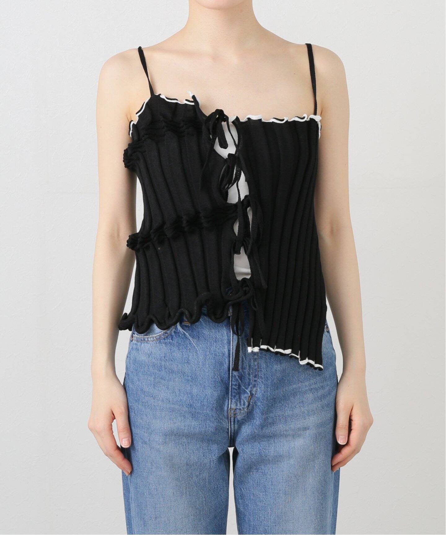 open sesame club オープンセサミクラブ トップス 半袖 ニット OPEN SESAME CLUB/オープン セサミ クラブ】CLUB Flow camisole