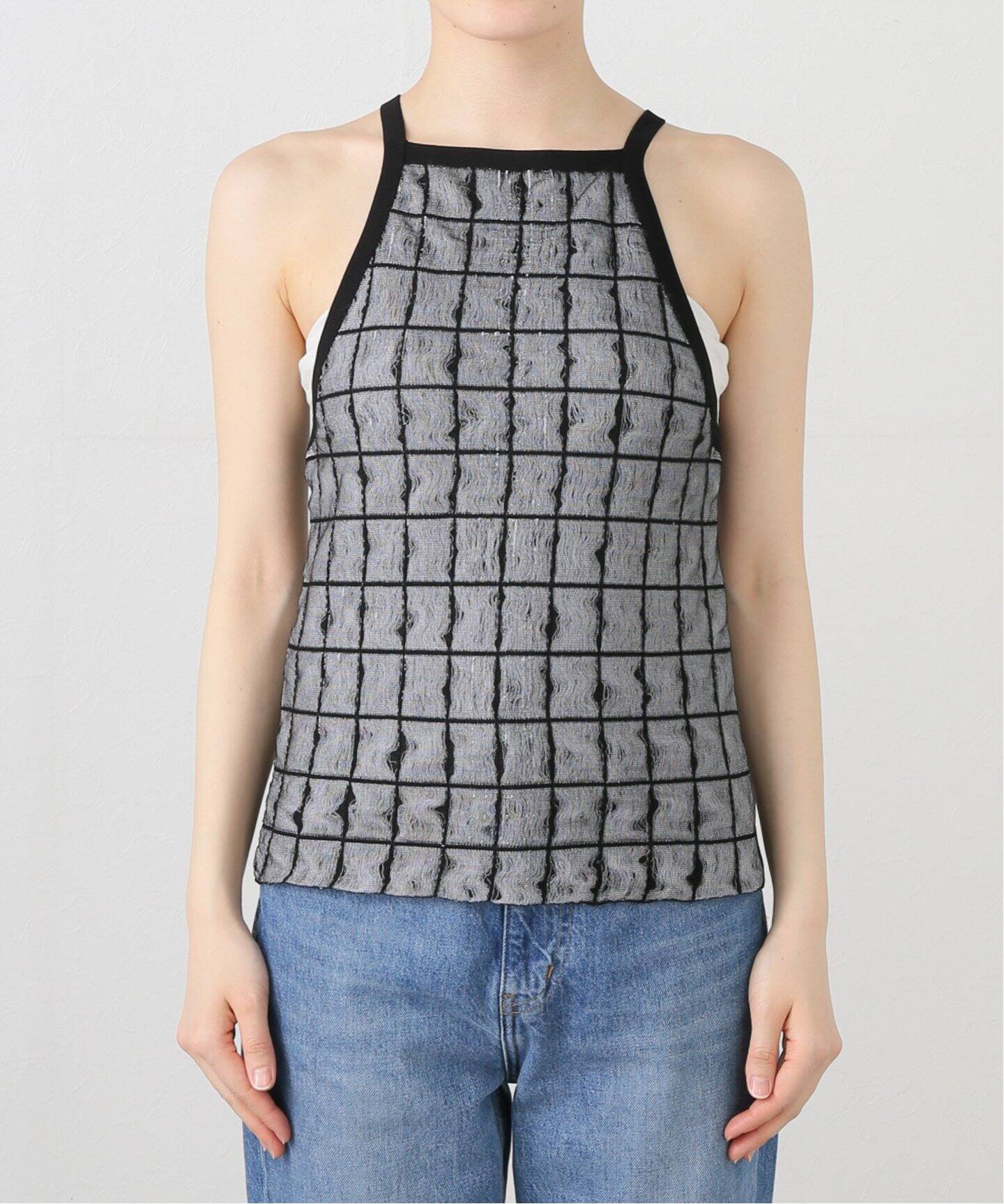OPEN SESAME CLUB/オープン セサミ クラブ】 Noise tank tops（ニット 
