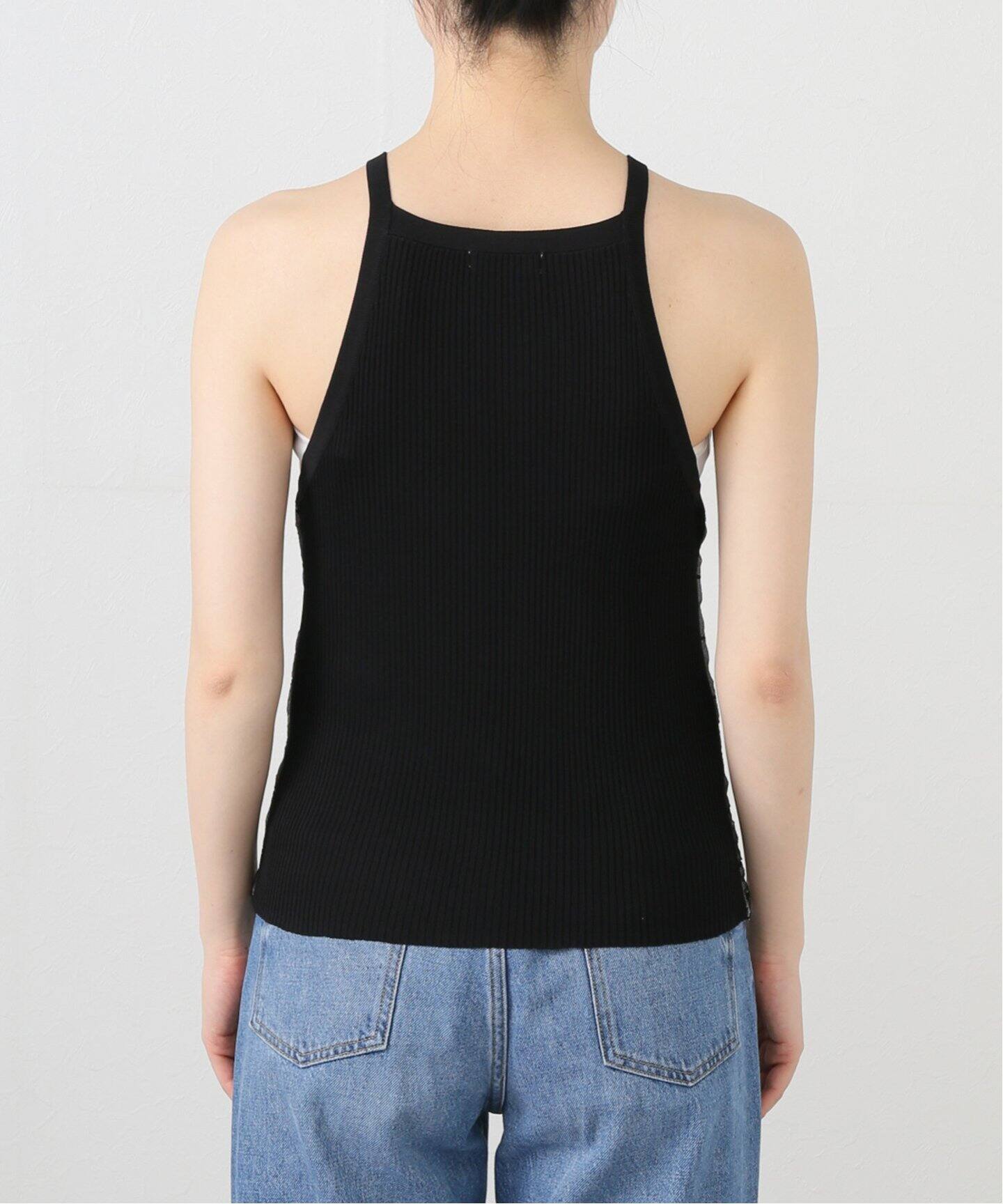 OPEN SESAME CLUB/オープン セサミ クラブ】 Noise tank tops（ニット 