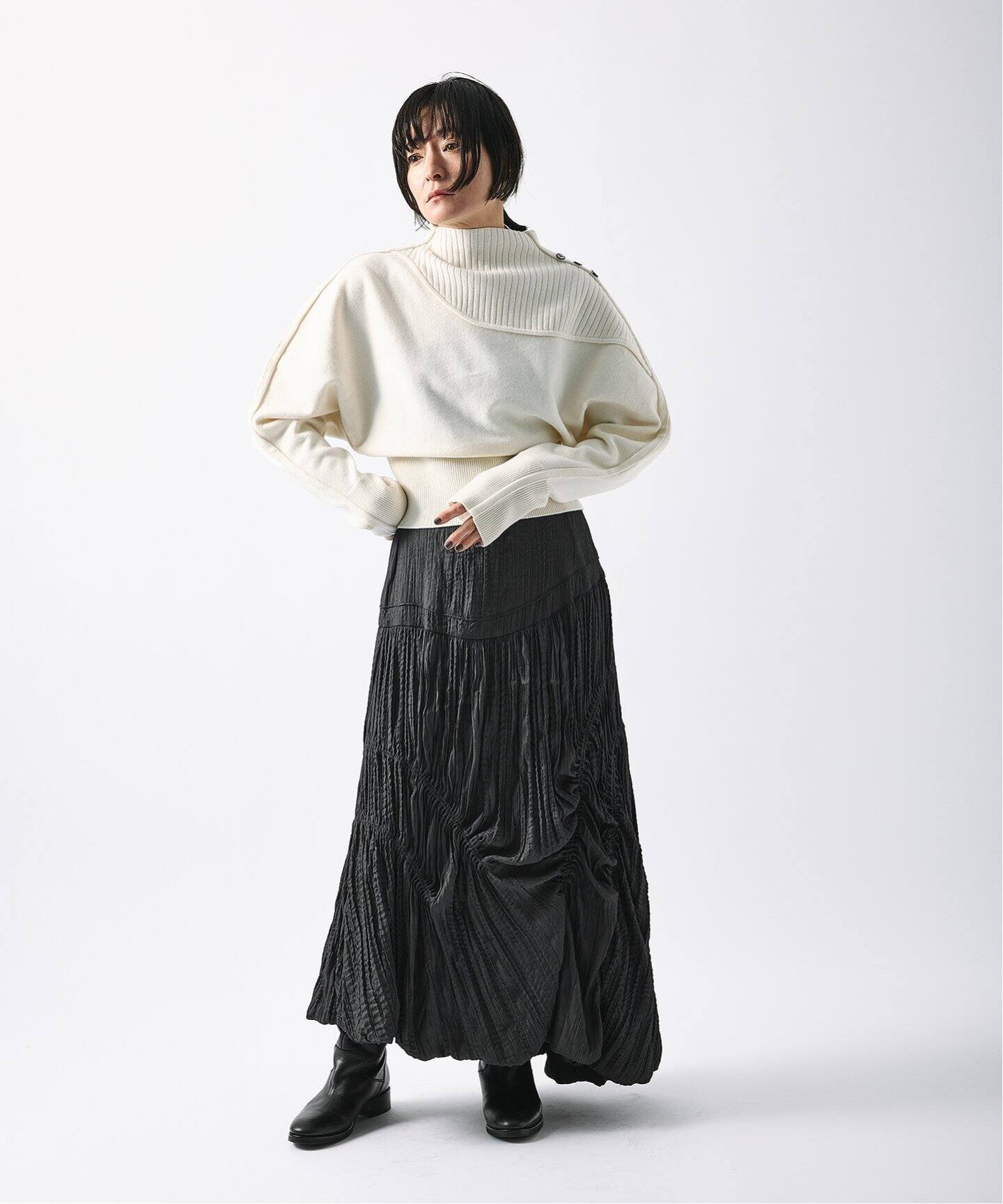 KIARIS vintage＆closet×JS】3Dラウンドニットプルオーバー（ニット 