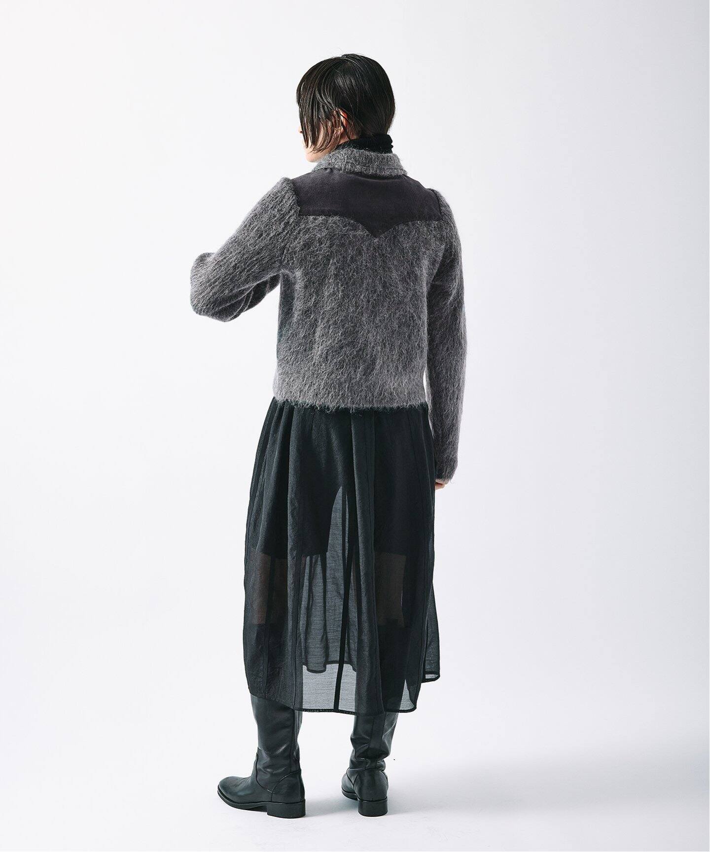 予約》【KIARIS vintage＆closet×JS】ドッキングニットブルゾン 