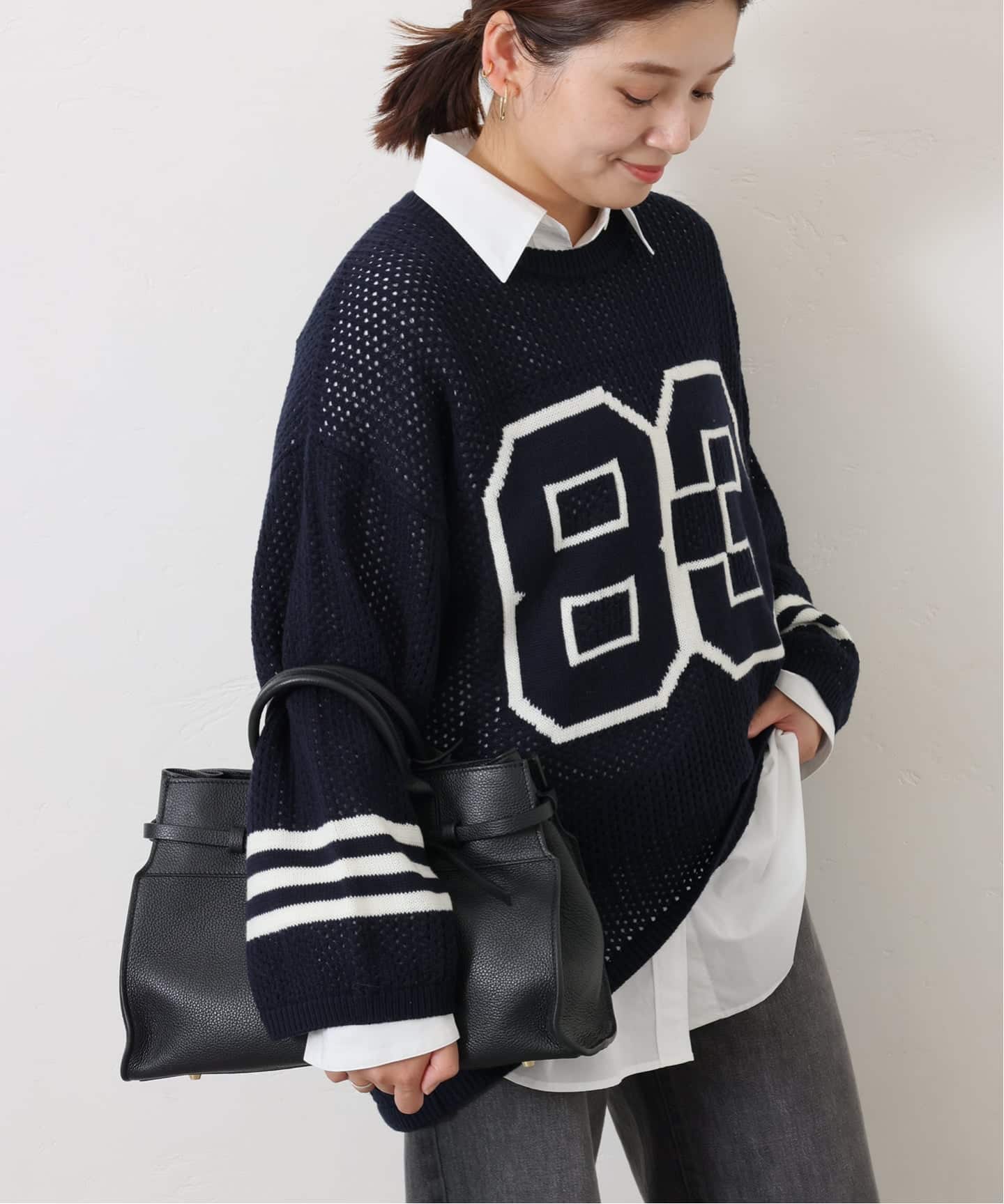 未使用　今期　ジャーナルスタンダード　ペーパーニット　黒 JOURNAL STANDARD｜ジャーナルスタンダードのニット／セーター