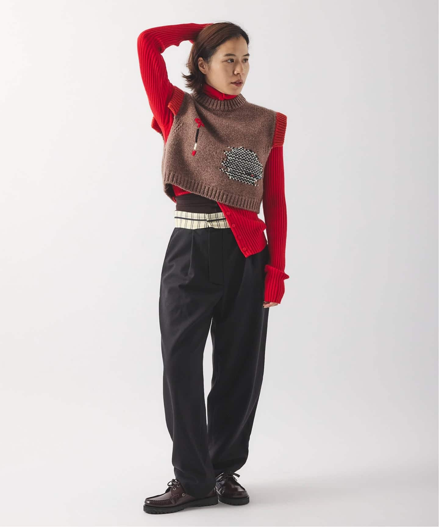 別注【Y.A.Acc】for JS Bicolor knit Vest（ベスト）｜JOURNAL