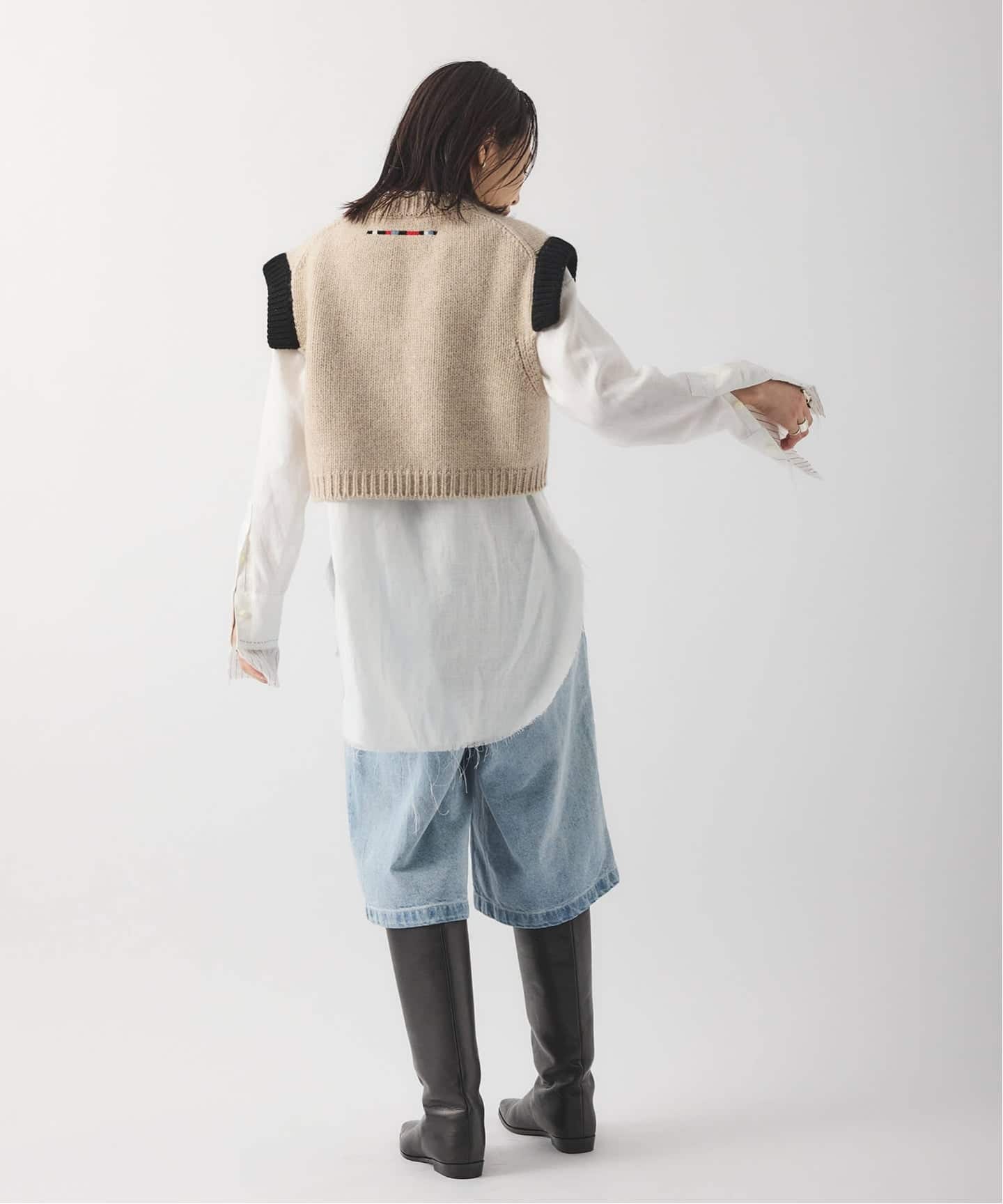 別注【Y.A.Acc】for JS Bicolor knit Vest（ベスト）｜JOURNAL
