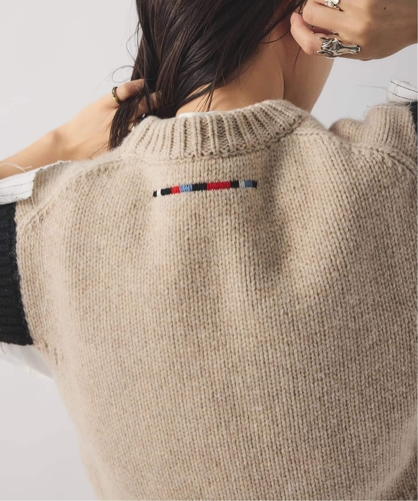 別注【Y.A.Acc】for JS Bicolor knit Vest（ベスト）｜JOURNAL