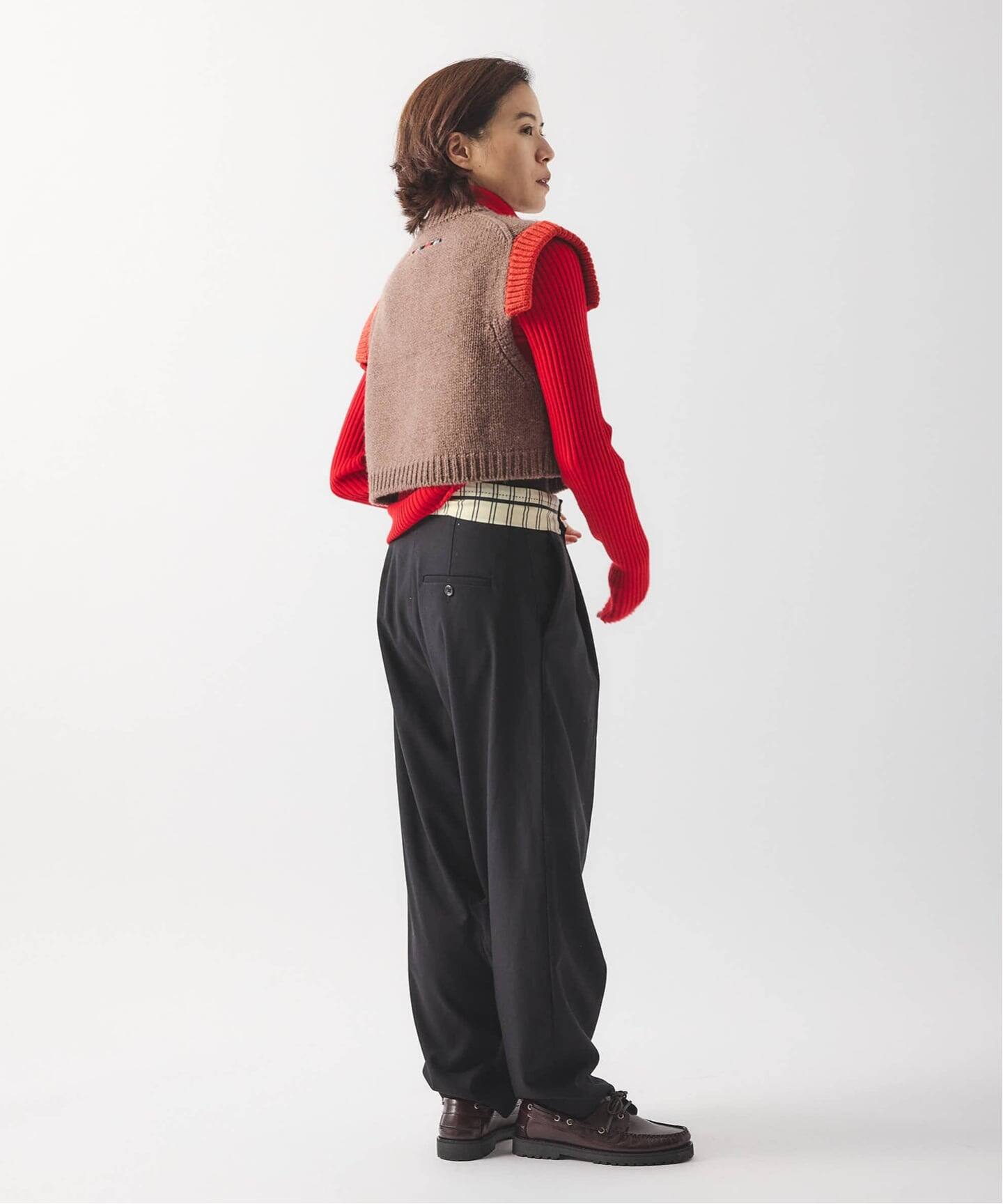 別注【Y.A.Acc】for JS Bicolor knit Vest（ベスト）｜JOURNAL