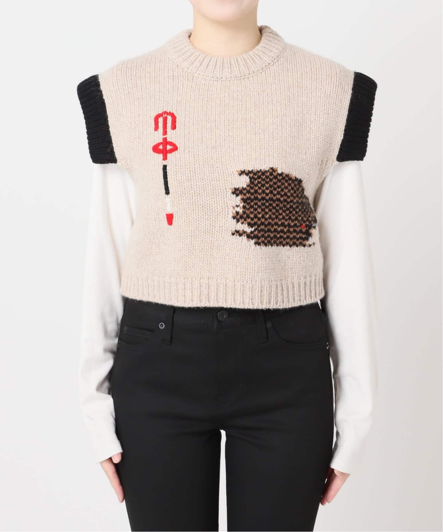 別注【Y.A.Acc】for JS Bicolor knit Vest（ベスト）｜JOURNAL