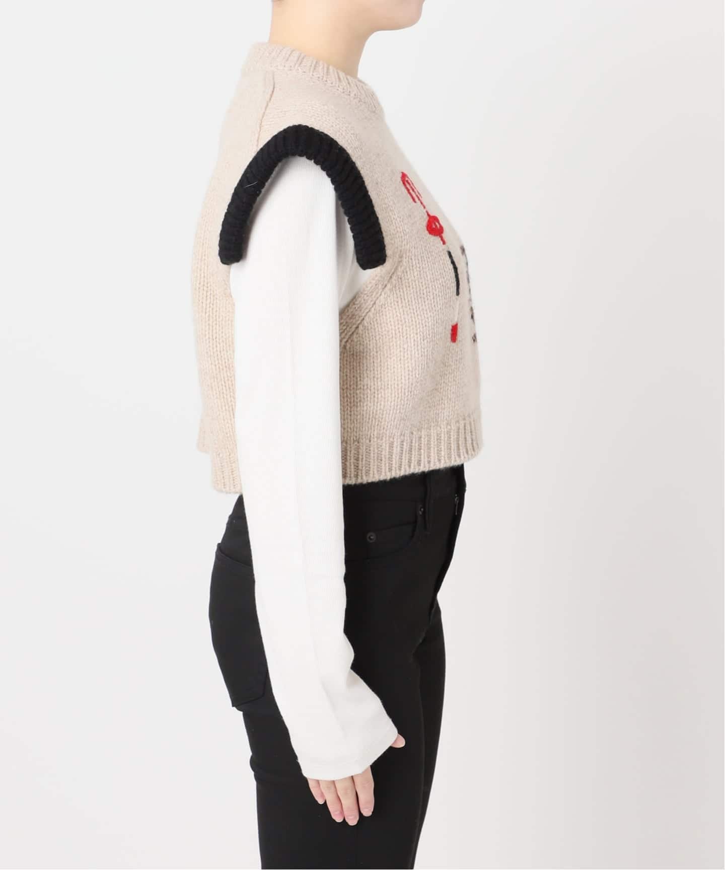 別注【Y.A.Acc】for JS Bicolor knit Vest（ベスト）｜JOURNAL