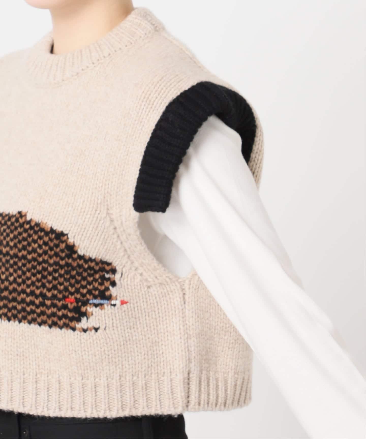 別注【Y.A.Acc】for JS Bicolor knit Vest（ベスト）｜JOURNAL