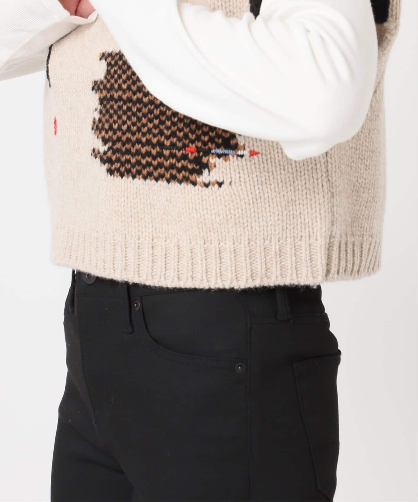 別注【Y.A.Acc】for JS Bicolor knit Vest（ベスト）｜JOURNAL