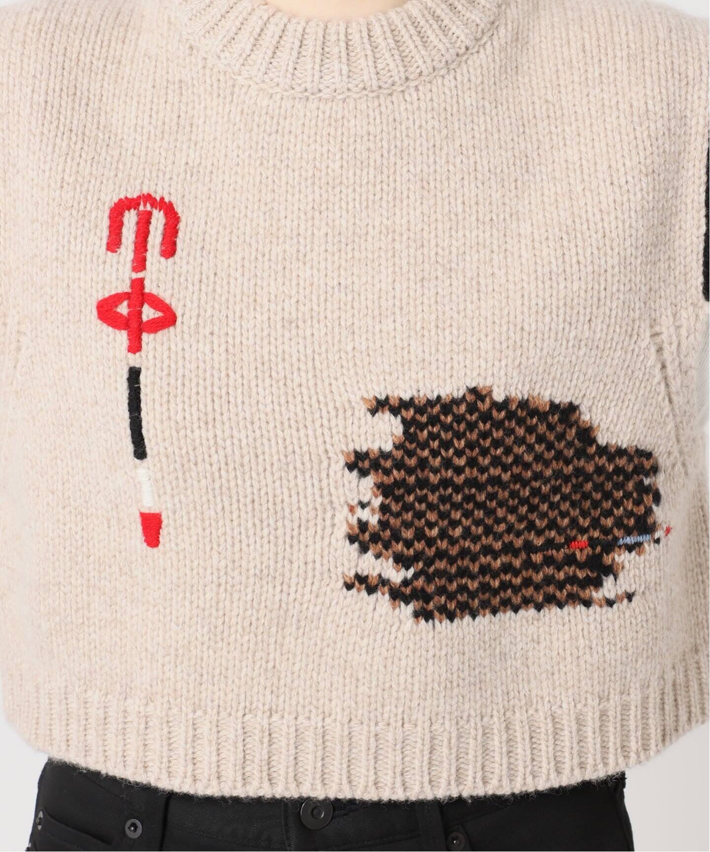 別注【Y.A.Acc】for JS Bicolor knit Vest（ベスト）｜JOURNAL