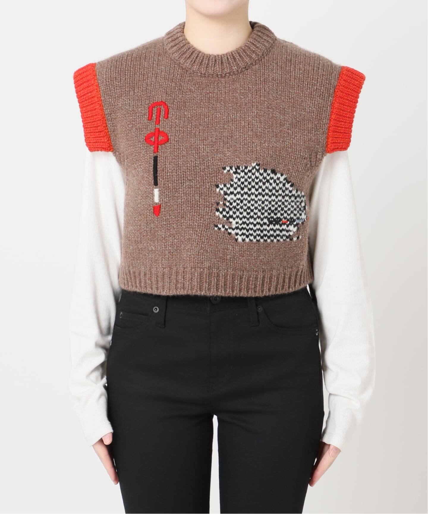 ジャーナルスタンダード（JOURNAL STANDARD）/別注【Y．A．Acc】for JS Bicolor knit Vest 別注【Y.A.Acc】for JS Bicolor knit Vest（ベスト）｜JOURNAL