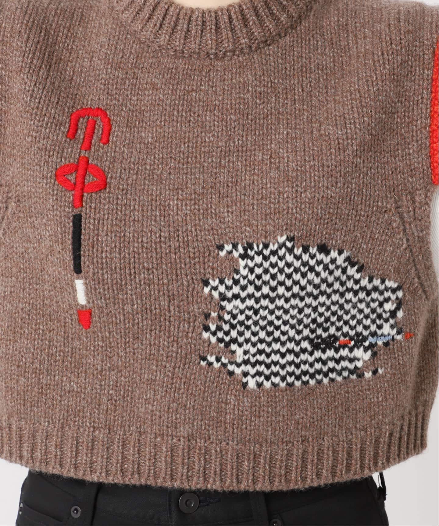 別注【Y.A.Acc】for JS Bicolor knit Vest（ベスト）｜JOURNAL