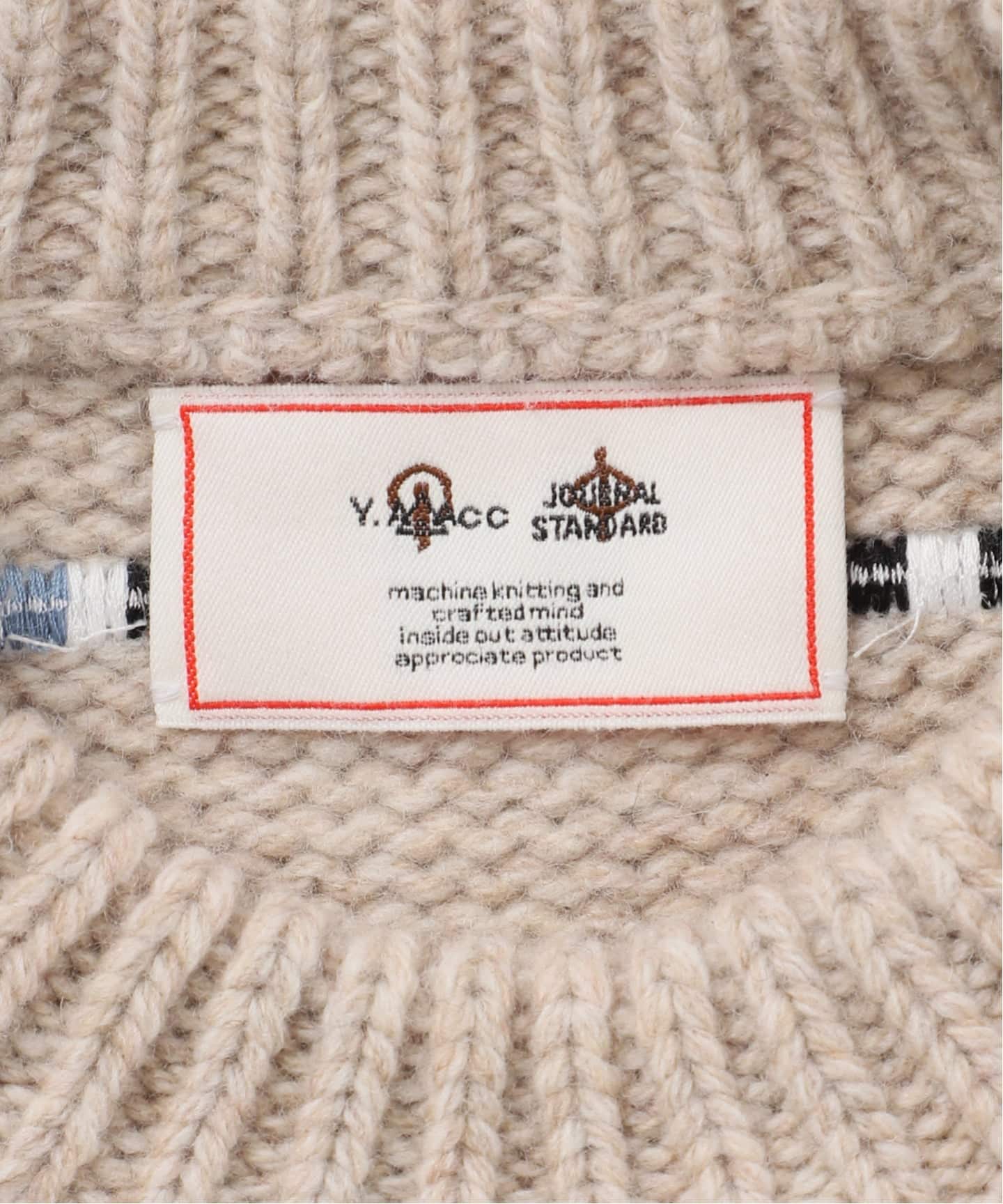 別注【Y.A.Acc】for JS Bicolor knit Vest（ベスト）｜JOURNAL