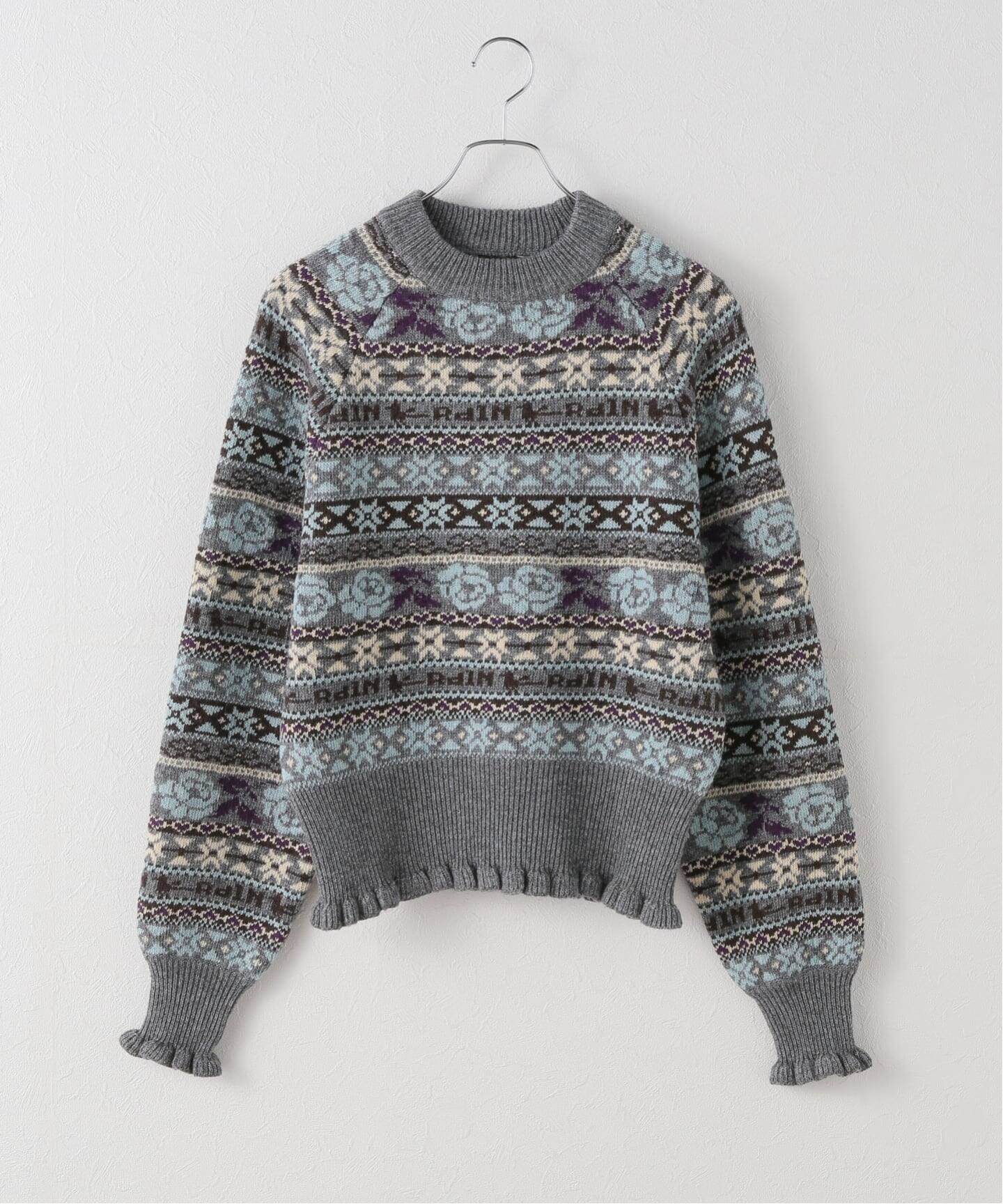 RHODOLIRION /ロドリリオン】 Fair isle Sweater（ニット／セーター