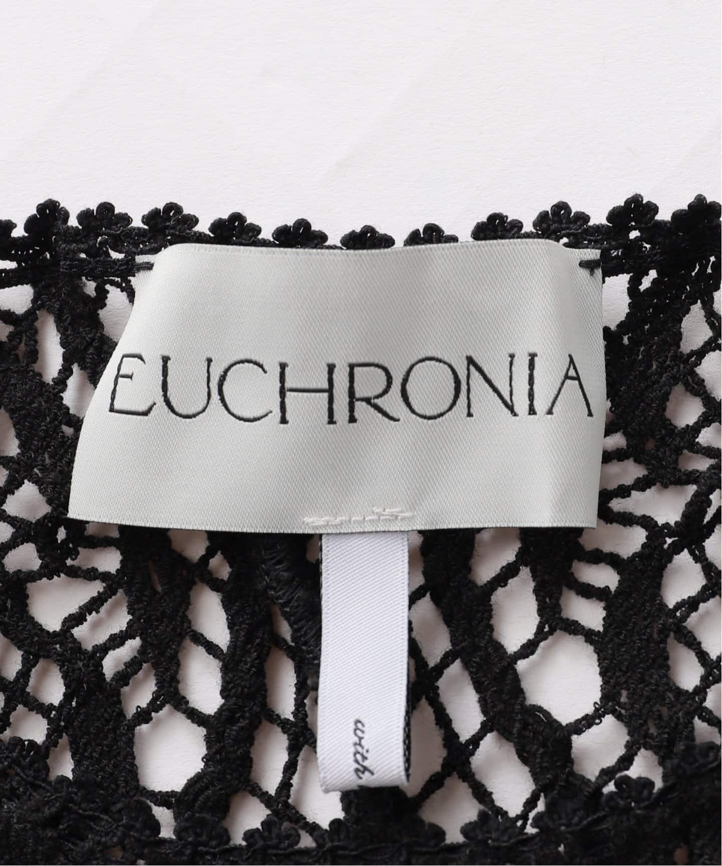 EUCHRONIA / ユークロニア】LACE SHORT SLEEVE TEE（ニット／セーター