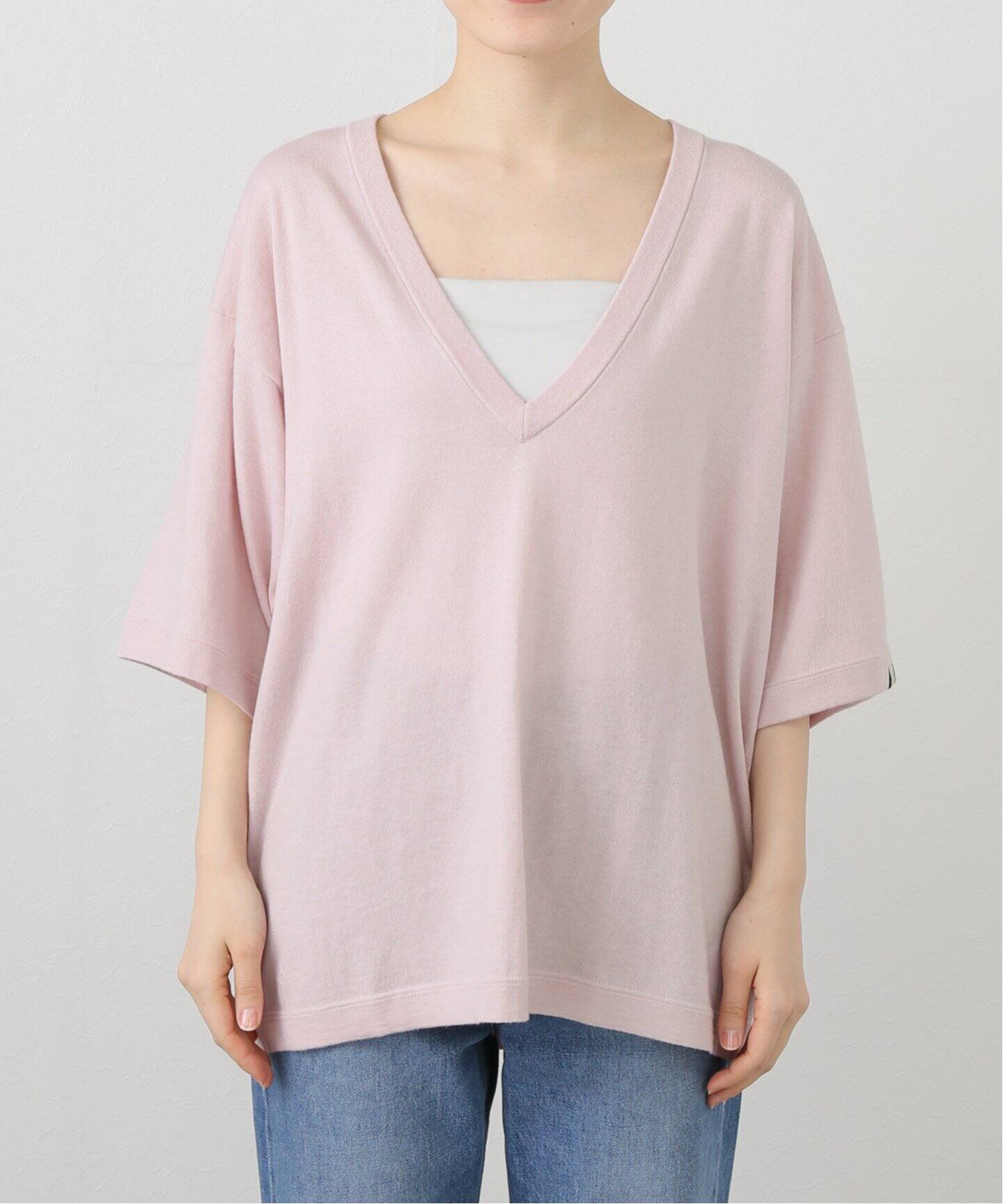 美品　エクストリームカシミア　カシミヤ　ニットセーター　ピンク Demi-Luxe BEAMS（デミルクス ビームス）extreme cashmere / Kid